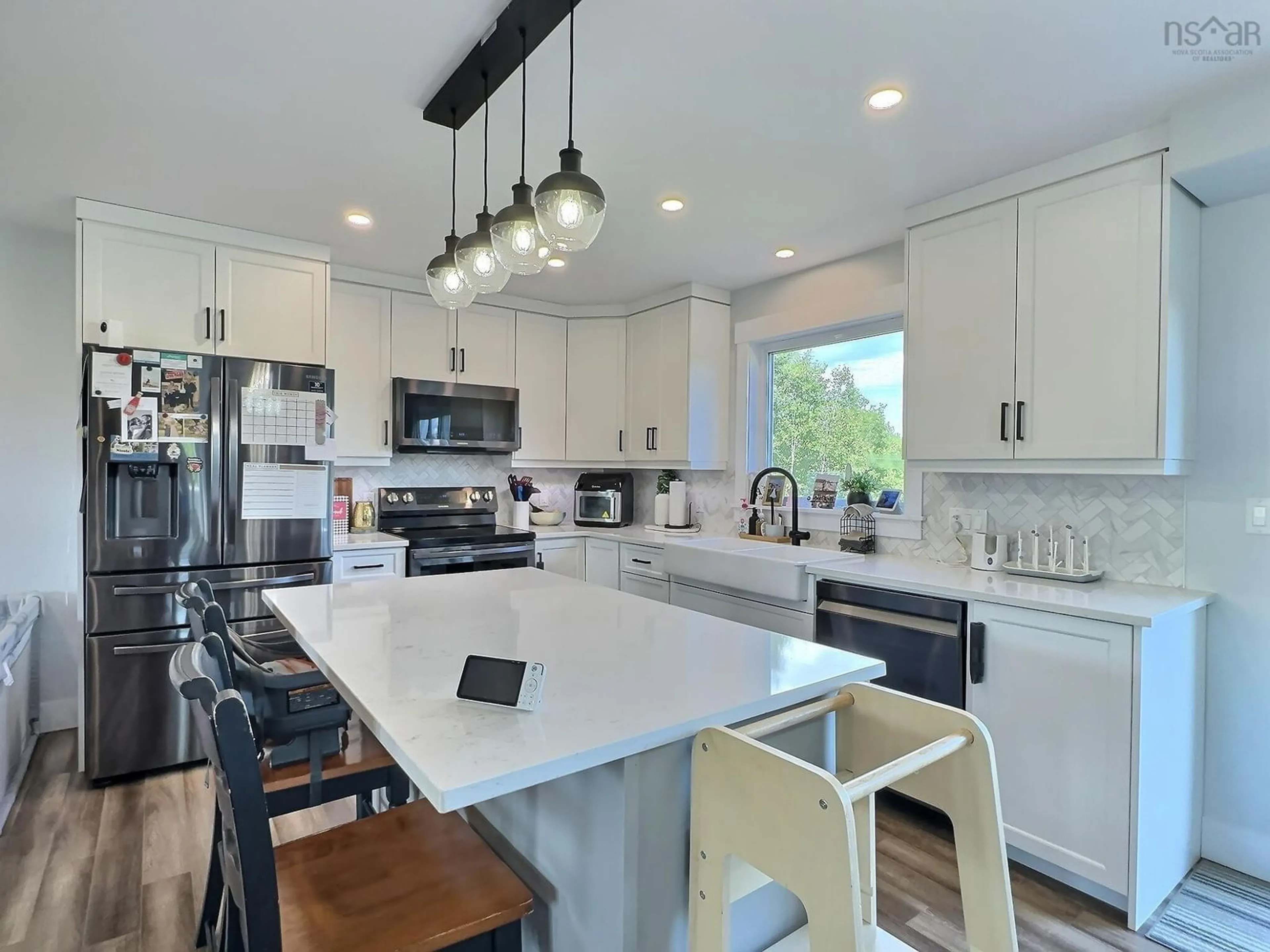Open concept kitchen, ceramic/tile floor for 64 Moonlight Crt, Crowes Mills Nova Scotia B6L 5J3