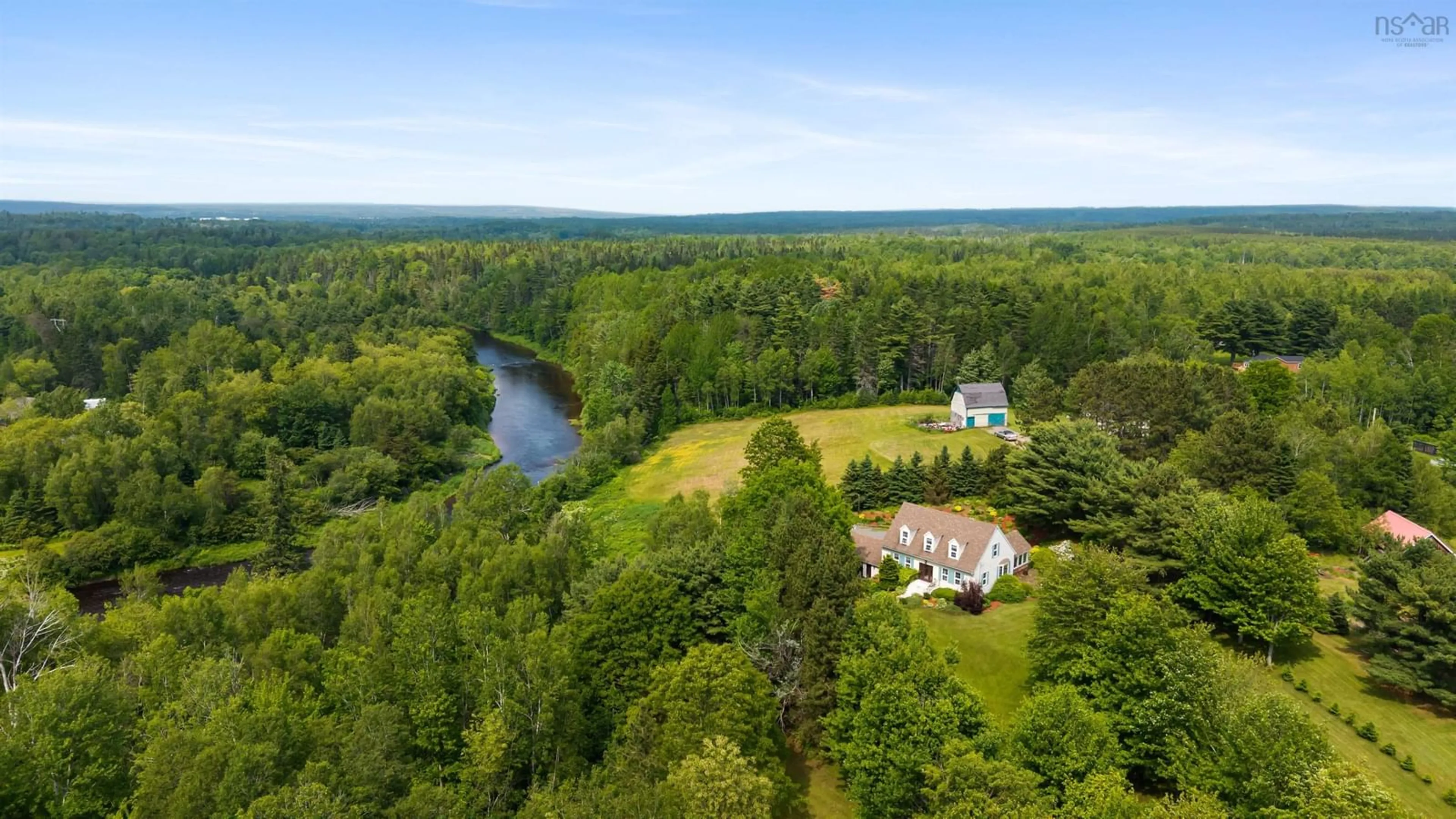 A pic from outside/outdoor area/front of a property/back of a property/a pic from drone, water/lake/river/ocean view for 67 Jungle Rd, Oxford Nova Scotia B0M 1R0