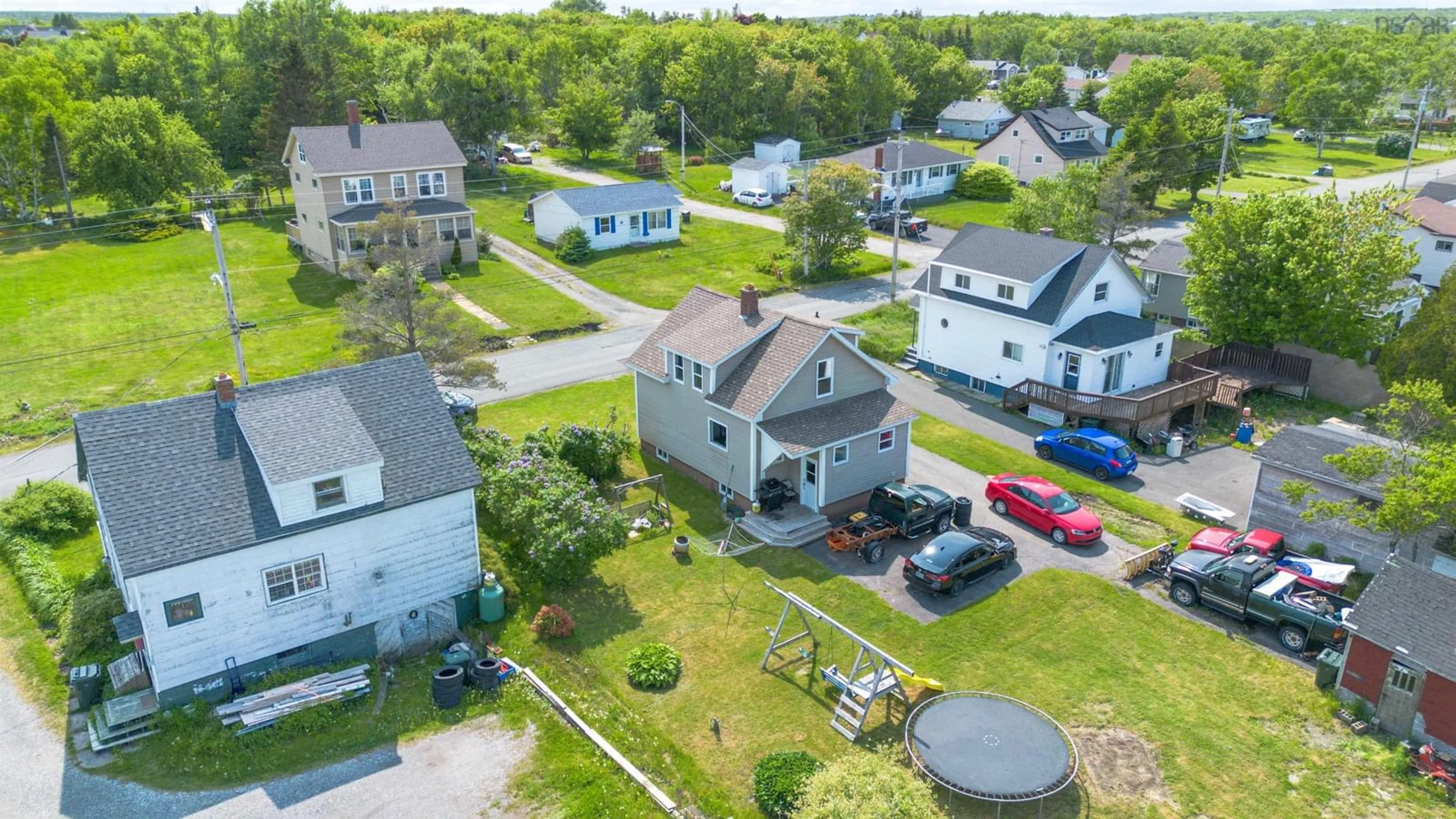 A pic from outside/outdoor area/front of a property/back of a property/a pic from drone, street for 265 Lake Rd, Glace Bay Nova Scotia B1A 2H2