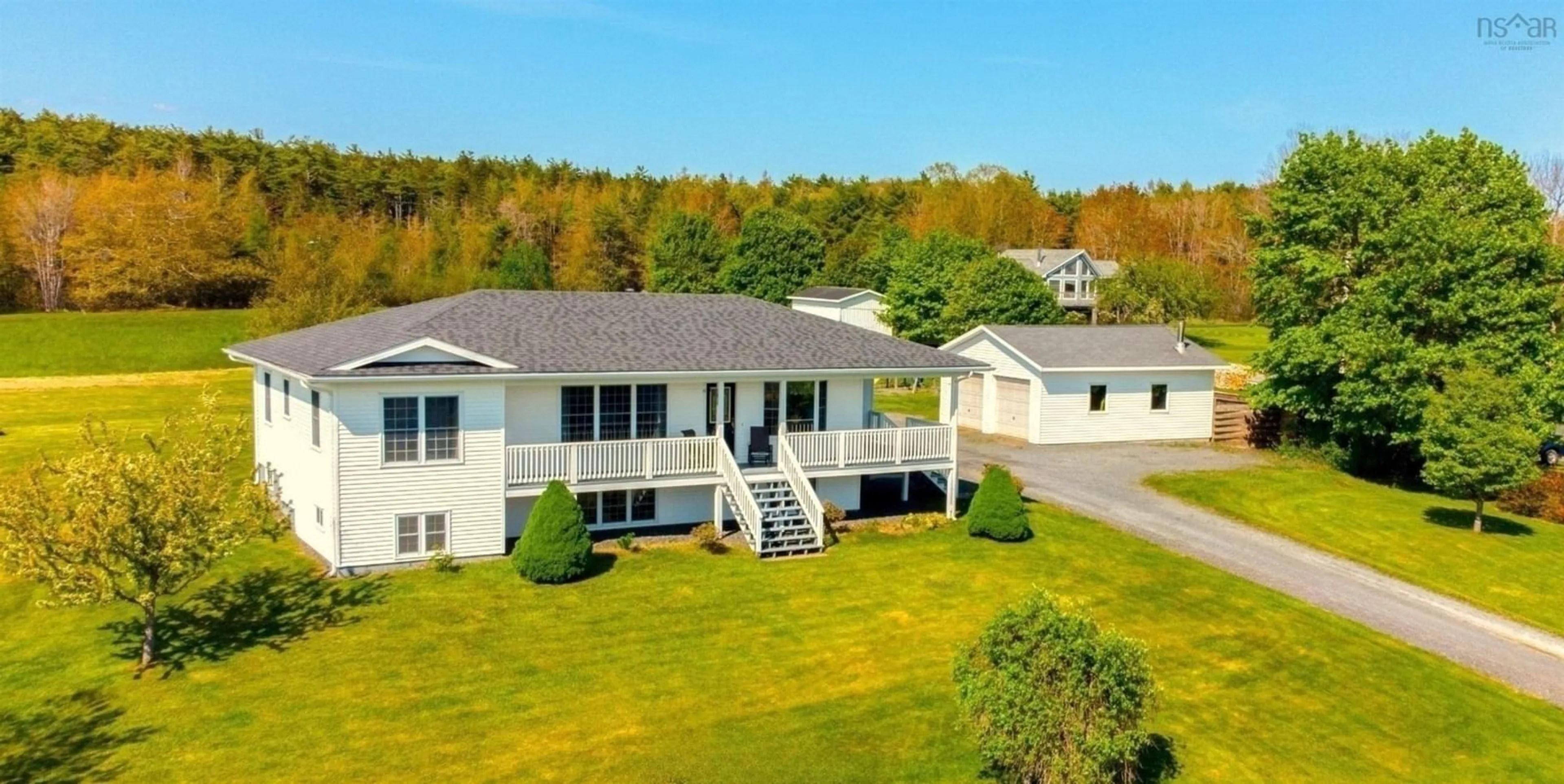 A pic from outside/outdoor area/front of a property/back of a property/a pic from drone, unknown for 5414 Highway 332, Middle Lahave Nova Scotia B4V 3L9