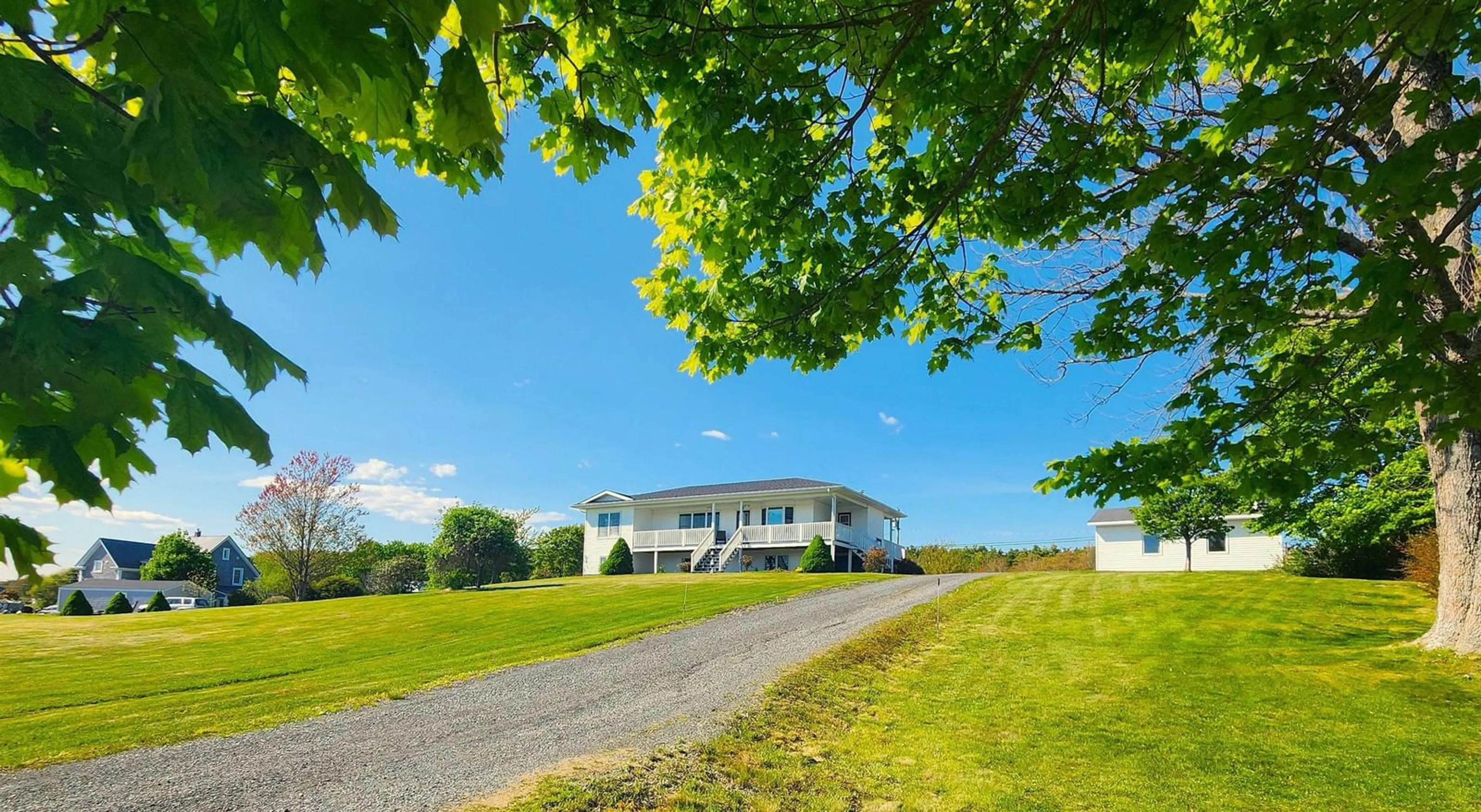 A pic from outside/outdoor area/front of a property/back of a property/a pic from drone, building for 5414 Highway 332, Middle Lahave Nova Scotia B4V 3L9