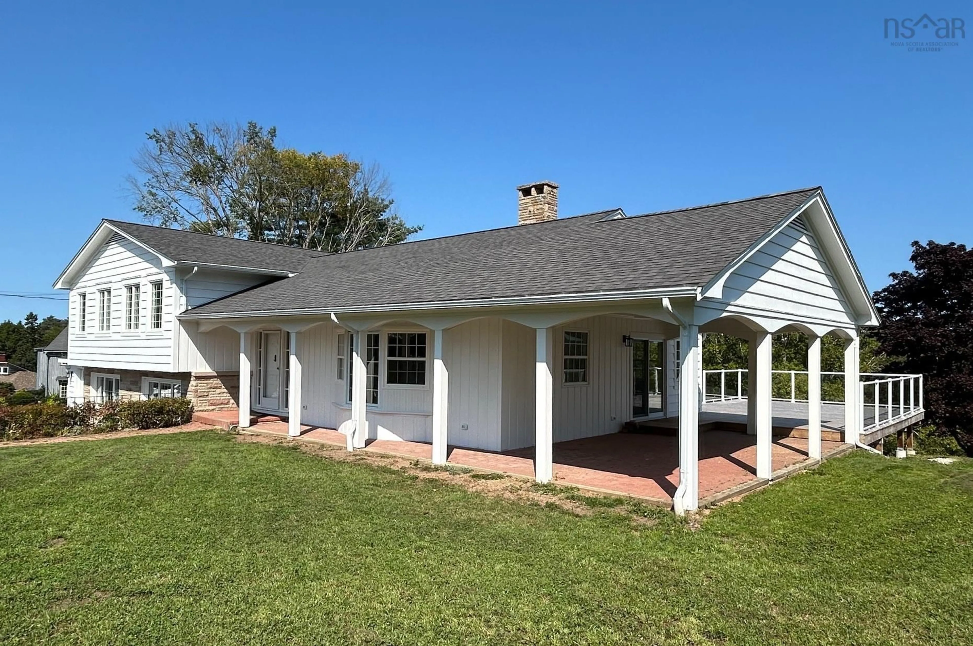 Home with vinyl exterior material, street for 97 Nauss Point Rd, Chester Nova Scotia B0J 1J0