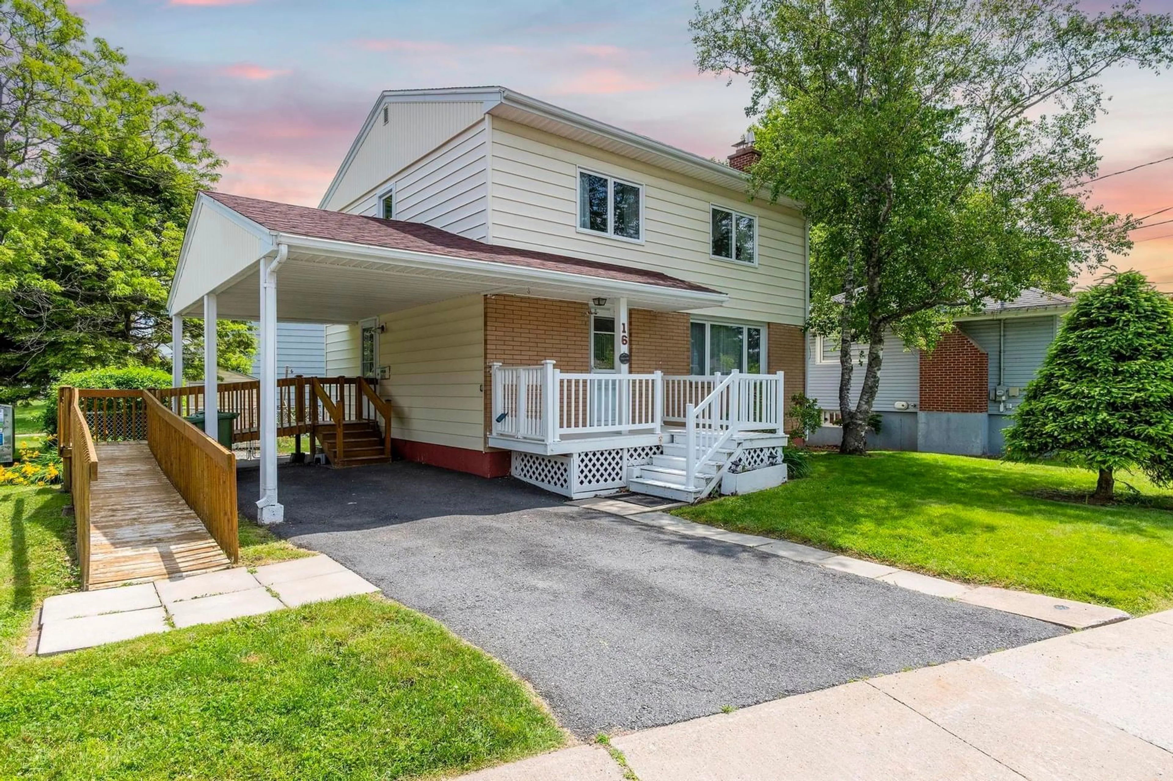 Home with vinyl exterior material, street for 16 Limardo Dr, Dartmouth Nova Scotia B3A 3X4