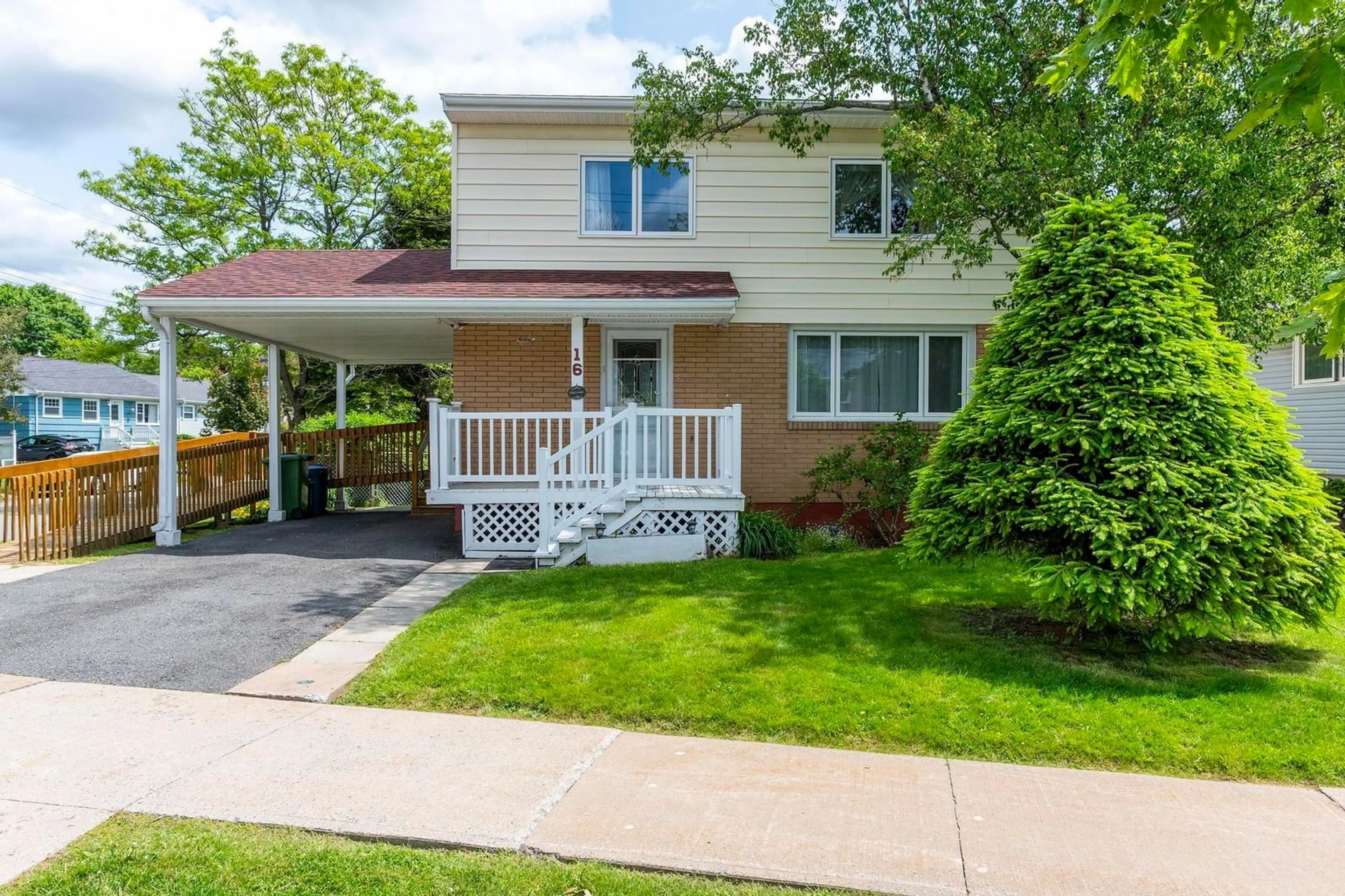 Home with vinyl exterior material, street for 16 Limardo Dr, Dartmouth Nova Scotia B3A 3X4