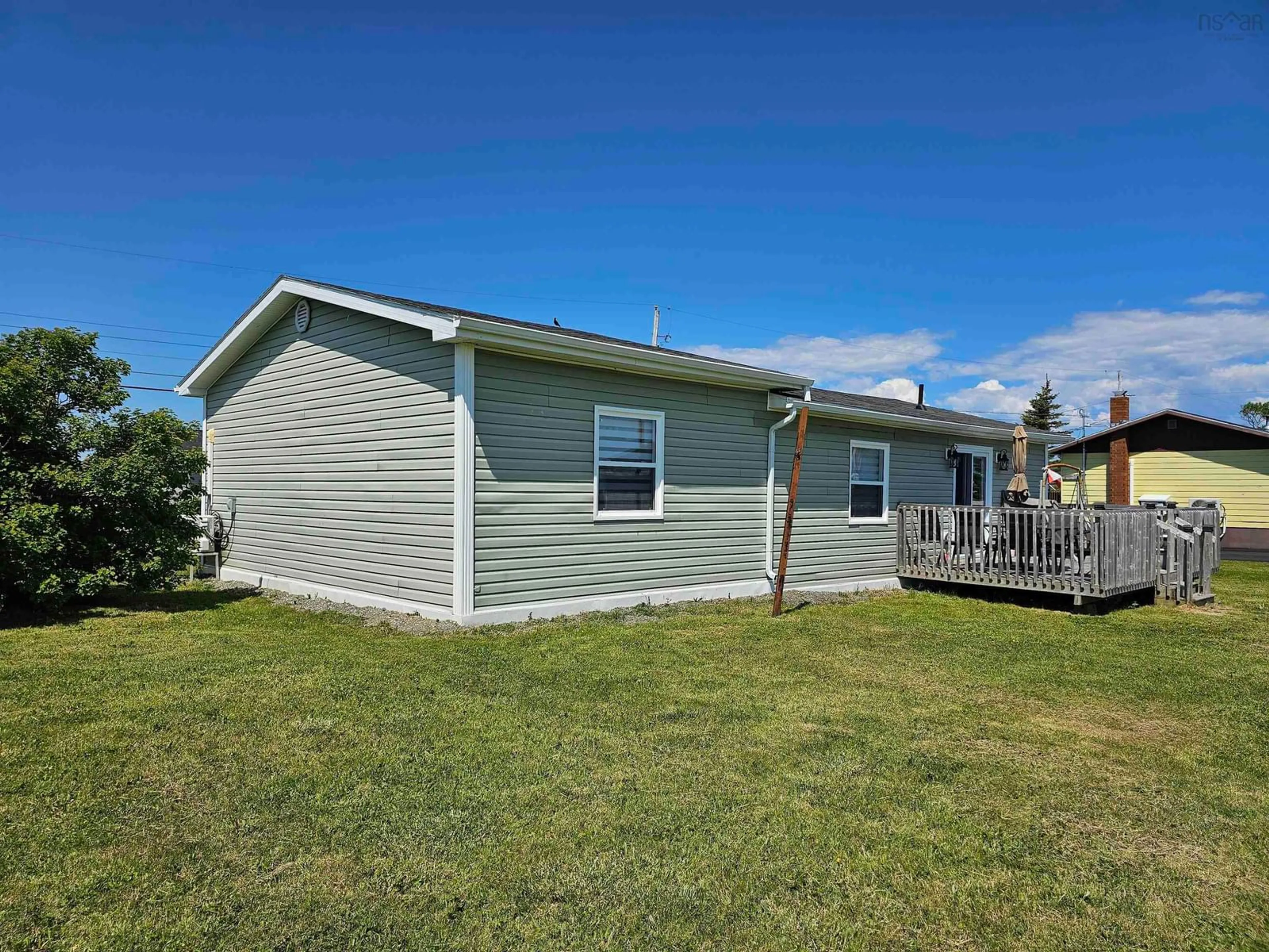 Home with vinyl exterior material, water/lake/river/ocean view for 6 Peck St, Sydney Mines Nova Scotia B1V 1T9