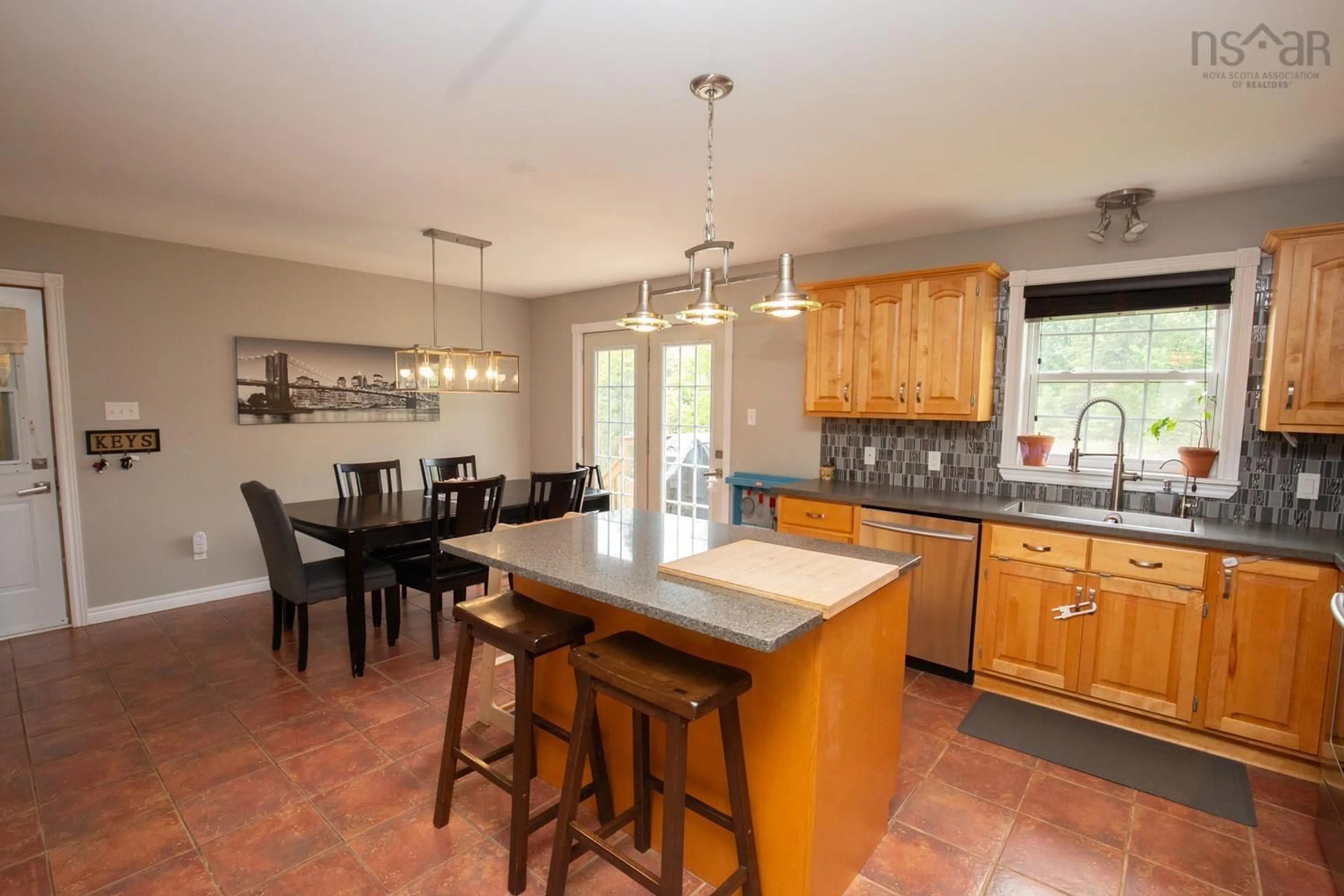 Open concept kitchen, ceramic/tile floor for 105 Hidden Valley Dr, Valley Nova Scotia B6L 3R8