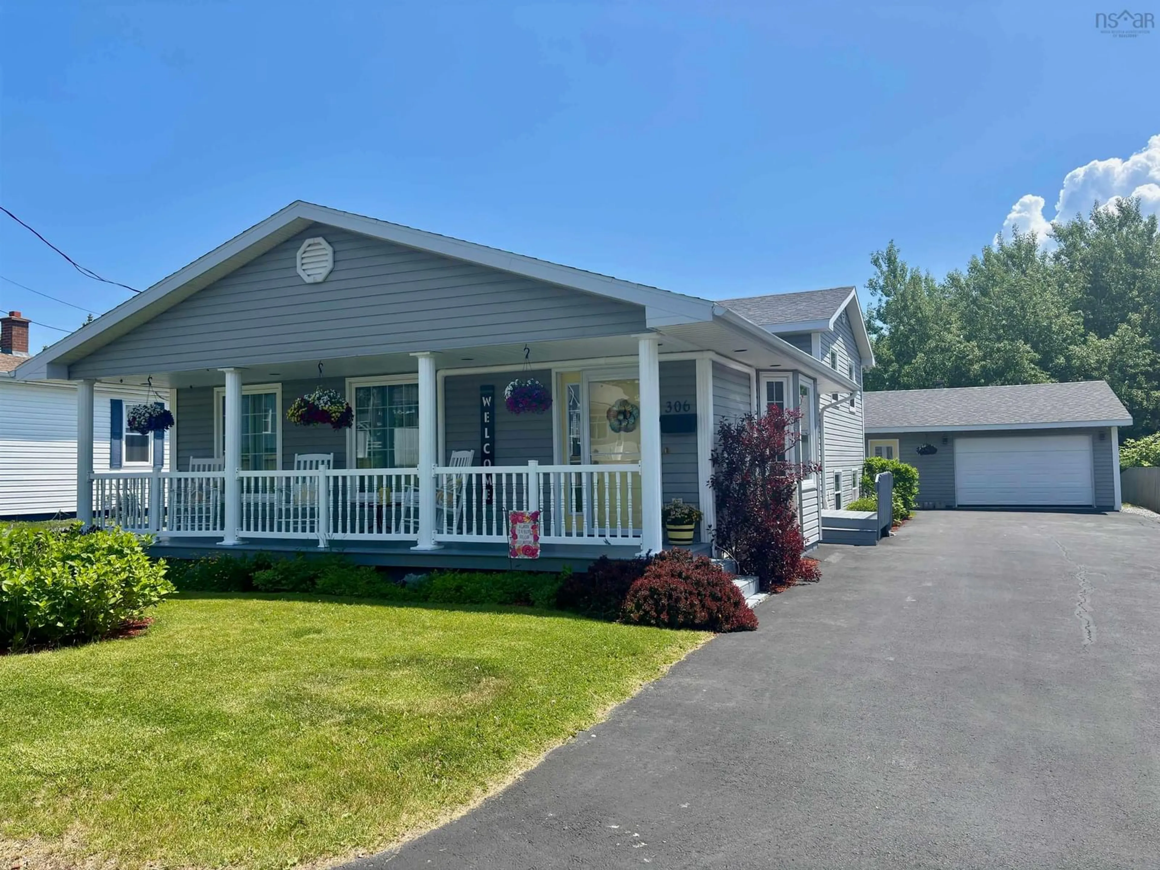 Home with vinyl exterior material, street for 306 Irish Brook Rd, New Waterford Nova Scotia B1H 3C4