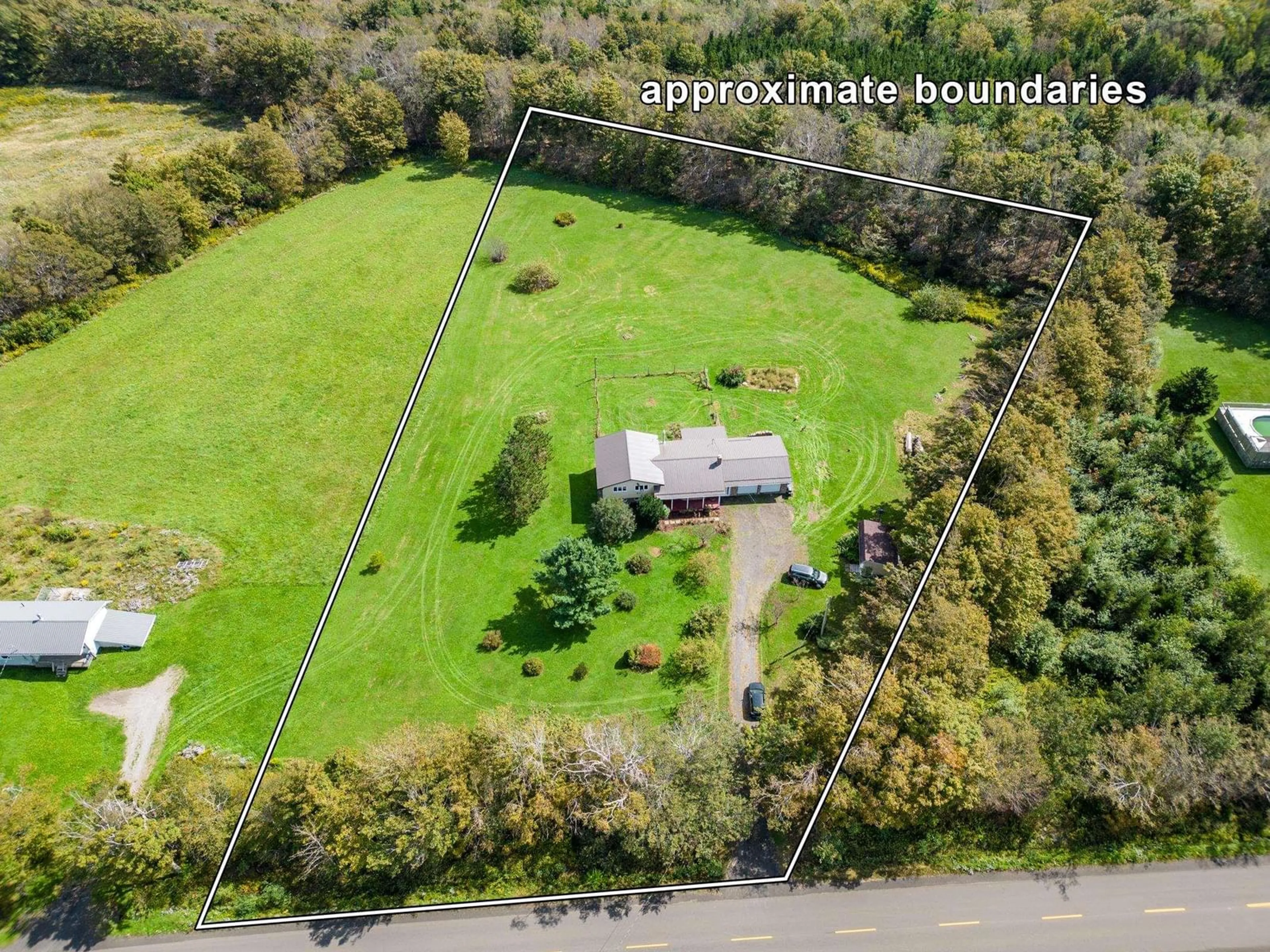 A pic from outside/outdoor area/front of a property/back of a property/a pic from drone, street for 2786 Ridge Road, Hillgrove Nova Scotia B0V 1A0