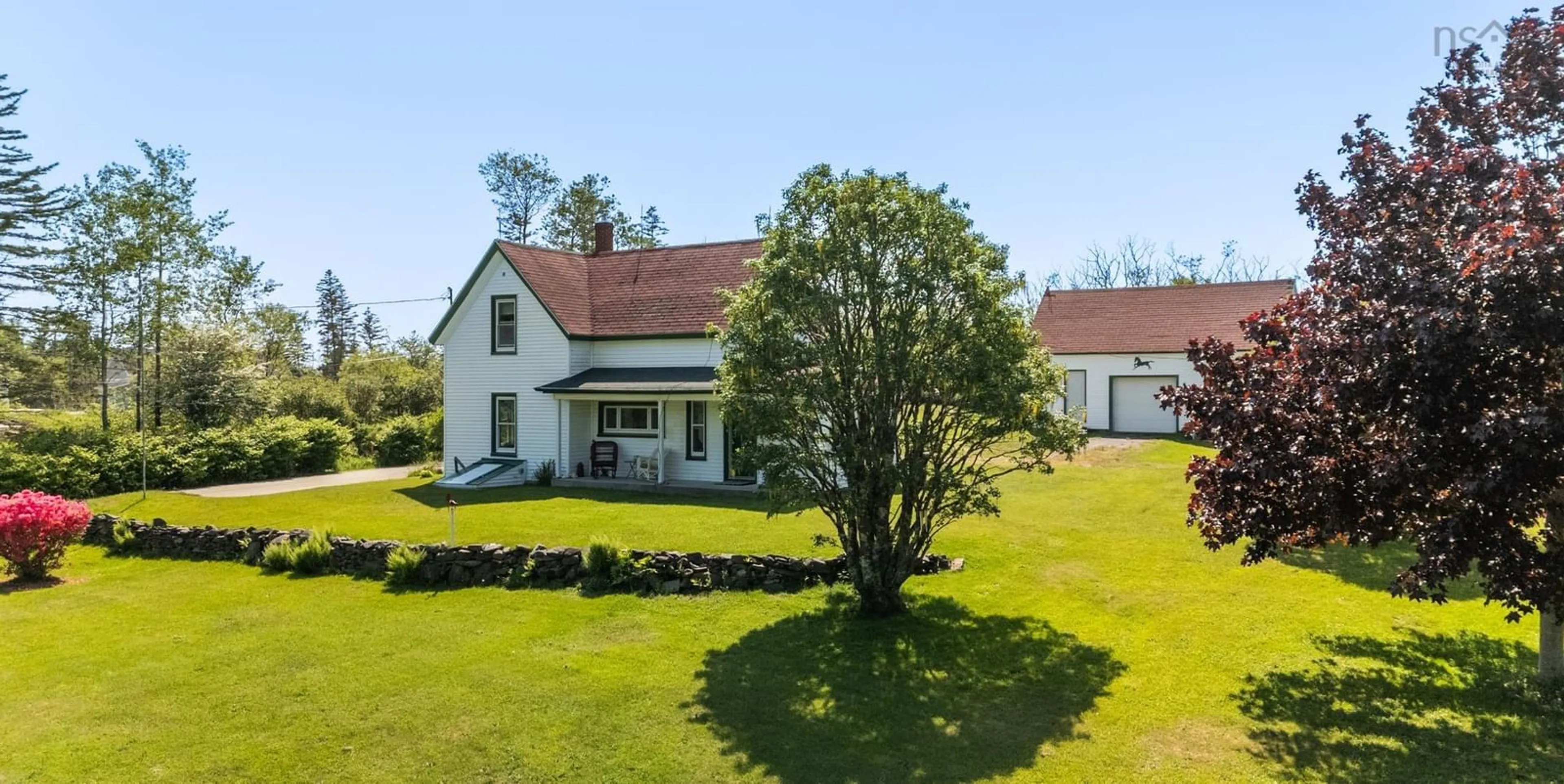 A pic from outside/outdoor area/front of a property/back of a property/a pic from drone, unknown for 8 South Ohio Cross Rd, South Ohio Nova Scotia B5A 5L2