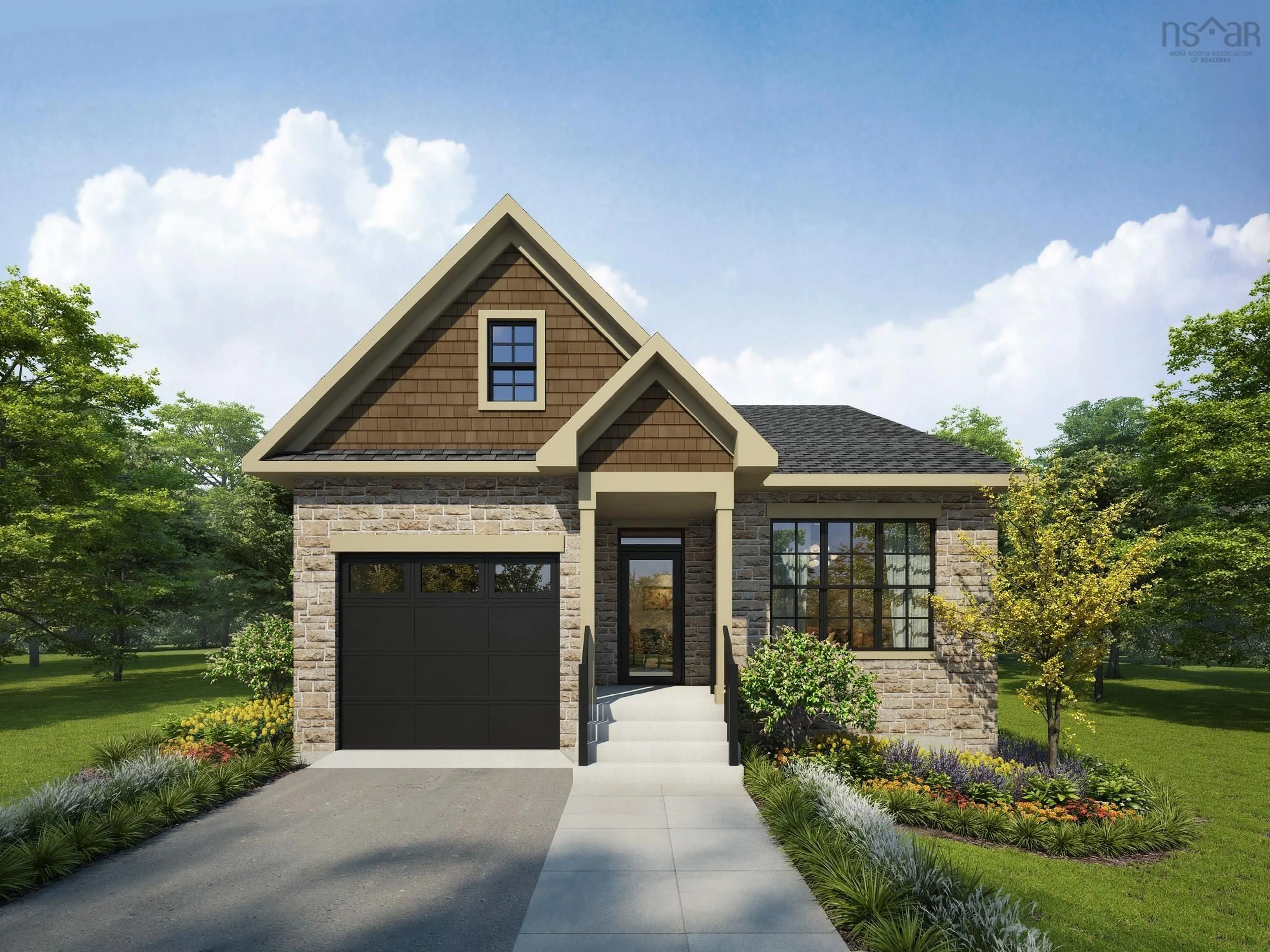 Home with brick exterior material, street for 48 Gardenia Way #GW-8, Dartmouth Nova Scotia B2X 0C8