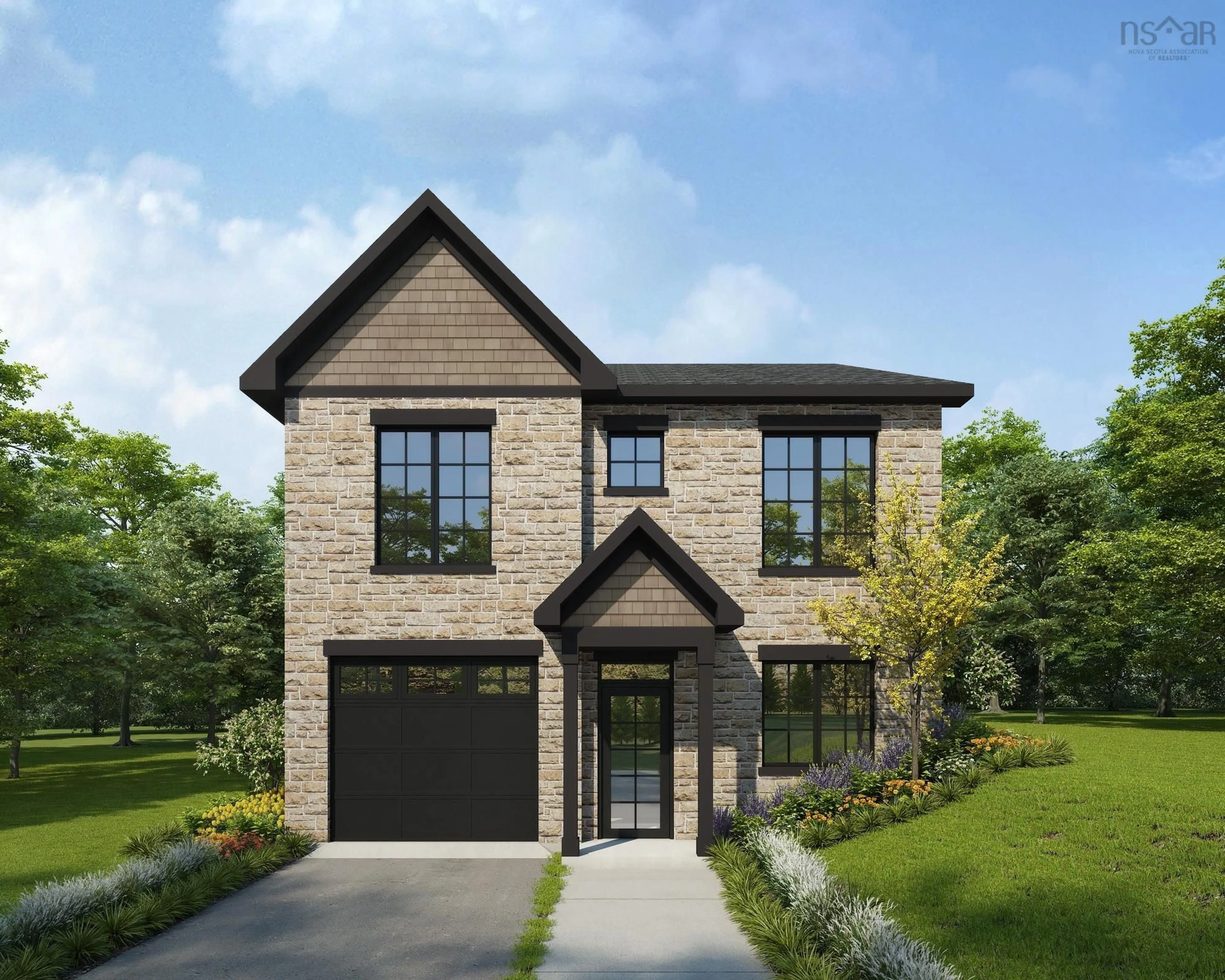 Home with brick exterior material, street for 65 Gardenia Way #GW-39, Dartmouth Nova Scotia B2X 0C7