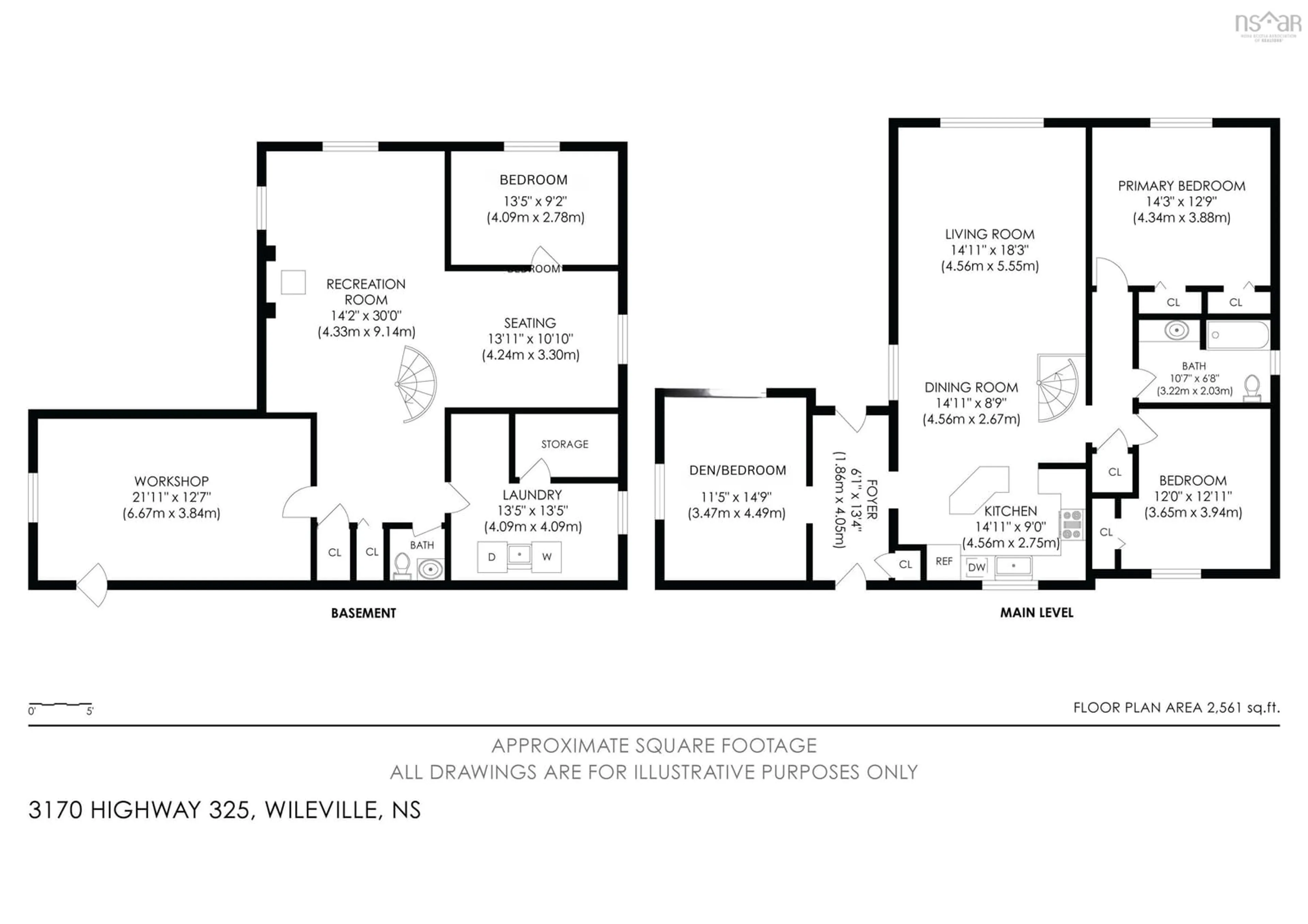 Floor plan for 3170 Highway 325, Wileville Nova Scotia B4V 5G7