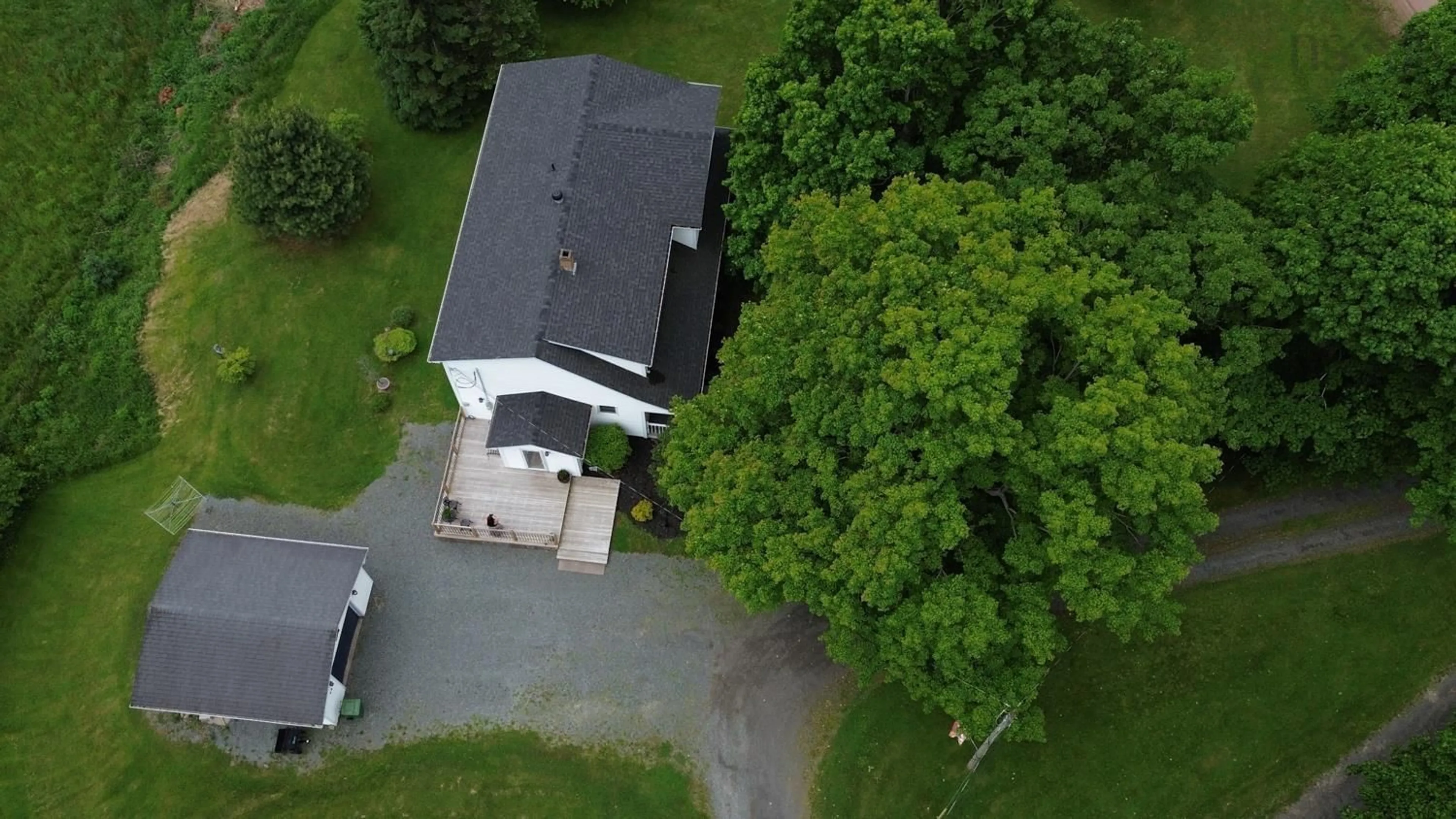 A pic from outside/outdoor area/front of a property/back of a property/a pic from drone, unknown for 489 Salmon River Rd, Valley Nova Scotia B6L 4E7