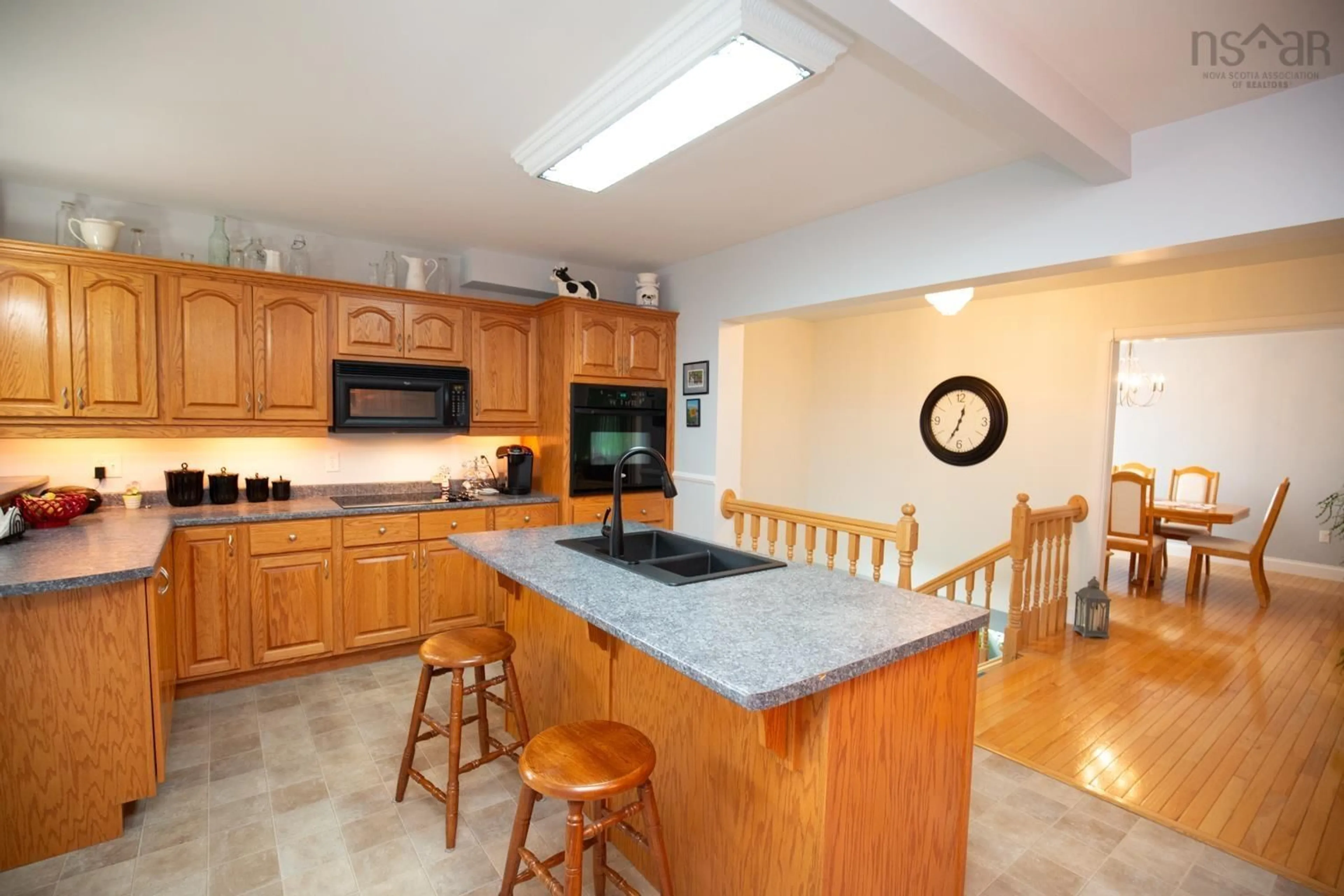 Open concept kitchen, ceramic/tile floor for 489 Salmon River Rd, Valley Nova Scotia B6L 4E7