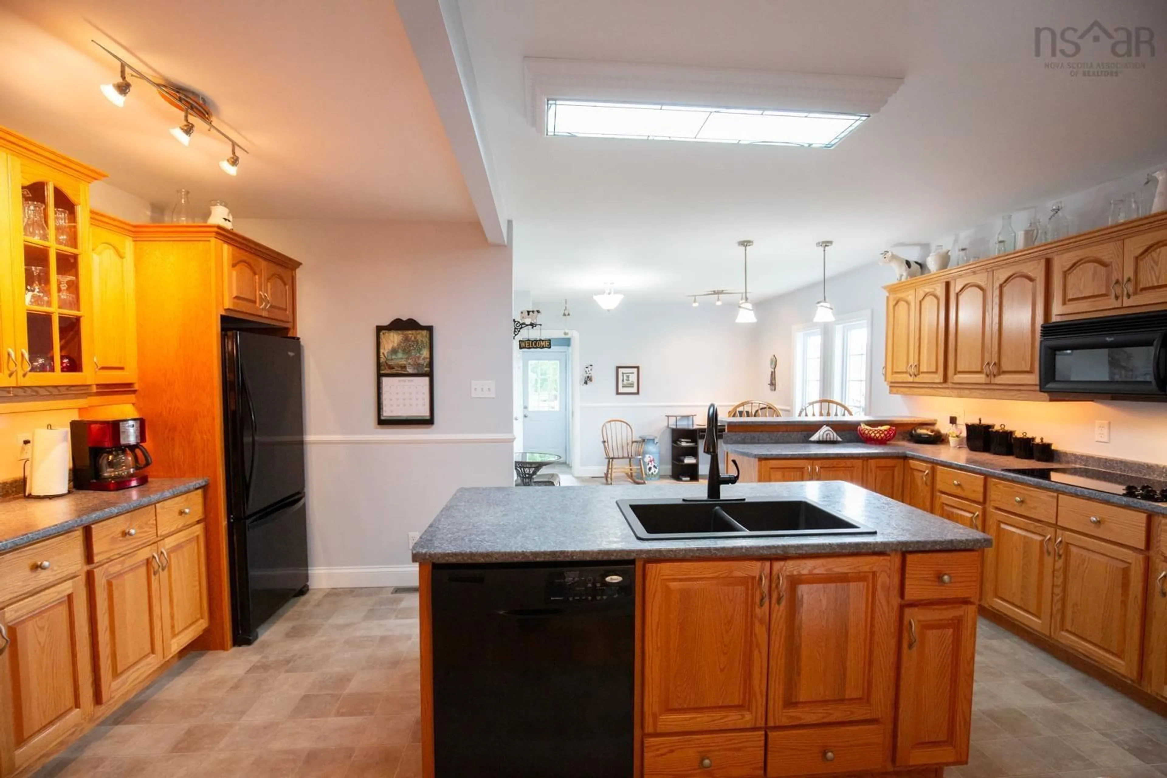 Open concept kitchen, ceramic/tile floor for 489 Salmon River Rd, Valley Nova Scotia B6L 4E7