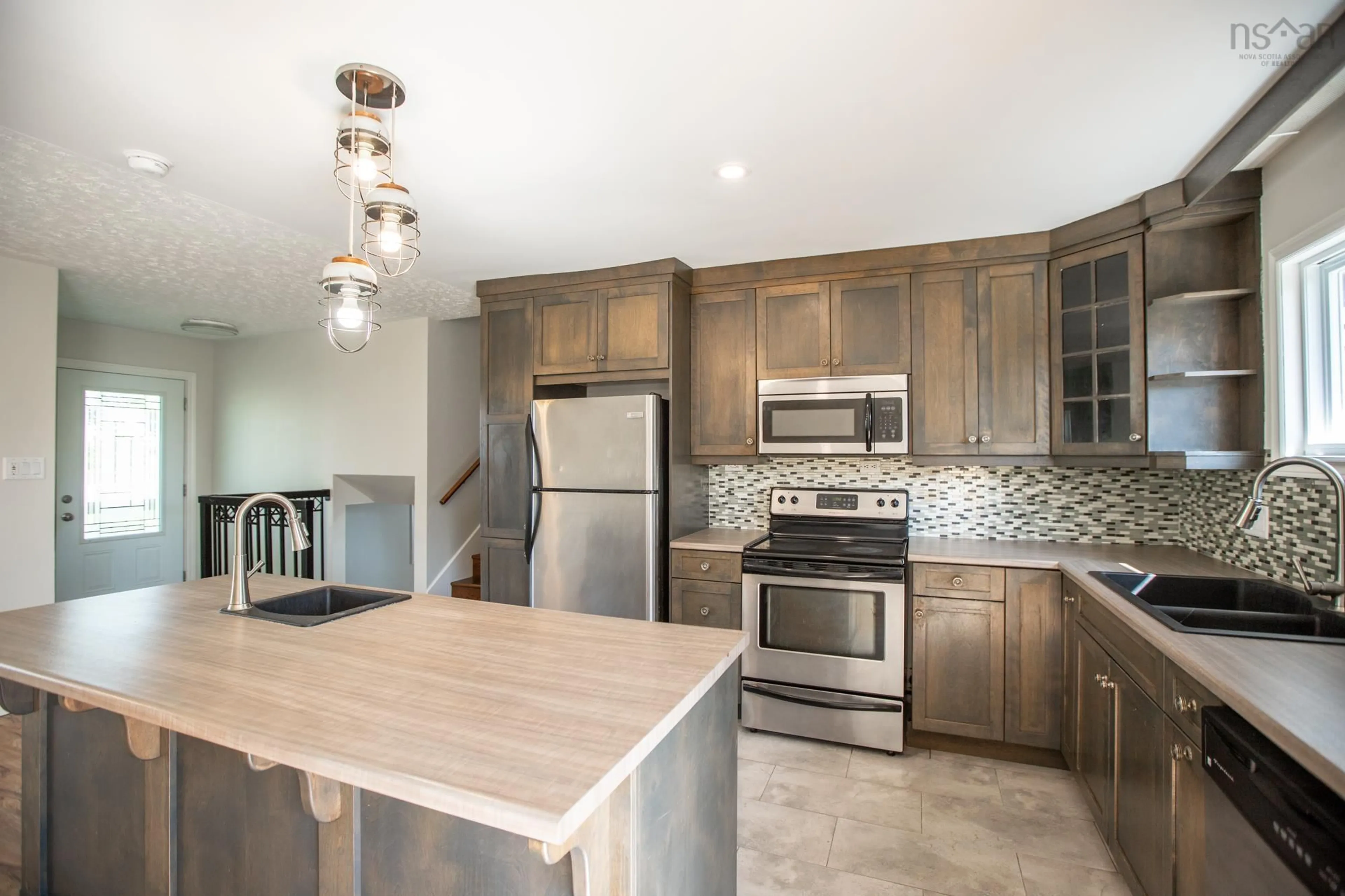 Open concept kitchen, ceramic/tile floor for 334 Caldwell Rd, Dartmouth Nova Scotia B2V 1A3