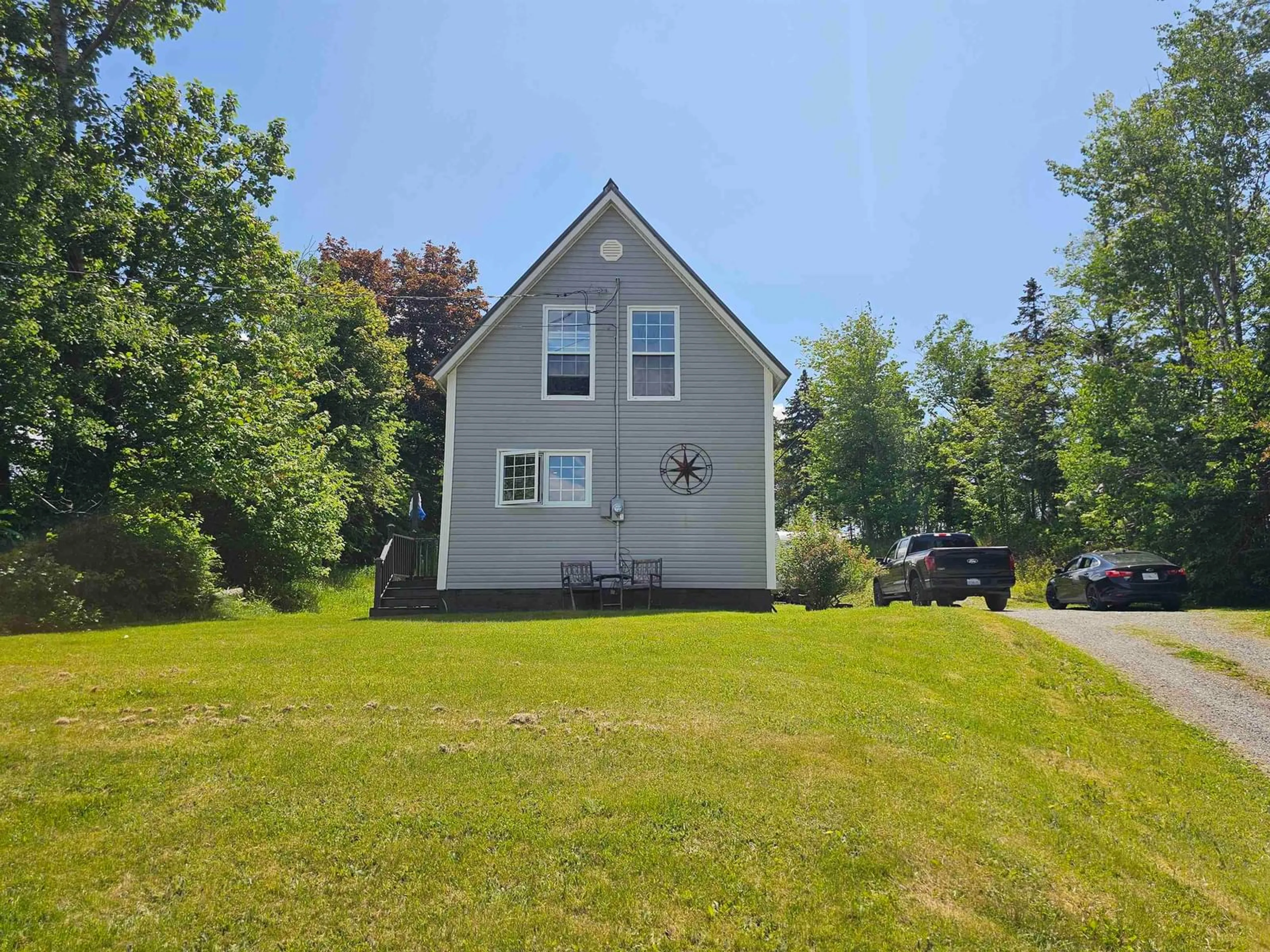 A pic from outside/outdoor area/front of a property/back of a property/a pic from drone, street for 1349 Georges River Rd, Georges River Nova Scotia B1Y 3J7