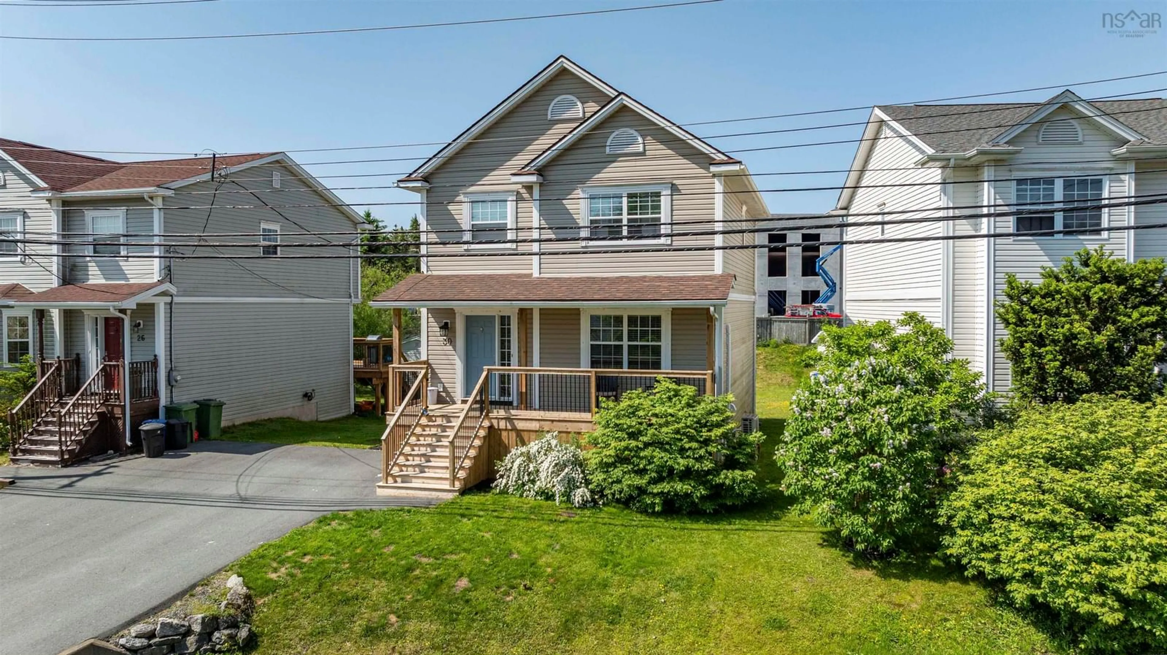 Home with vinyl exterior material, street for 30 Trinity Way, Timberlea Nova Scotia B3T 1B8