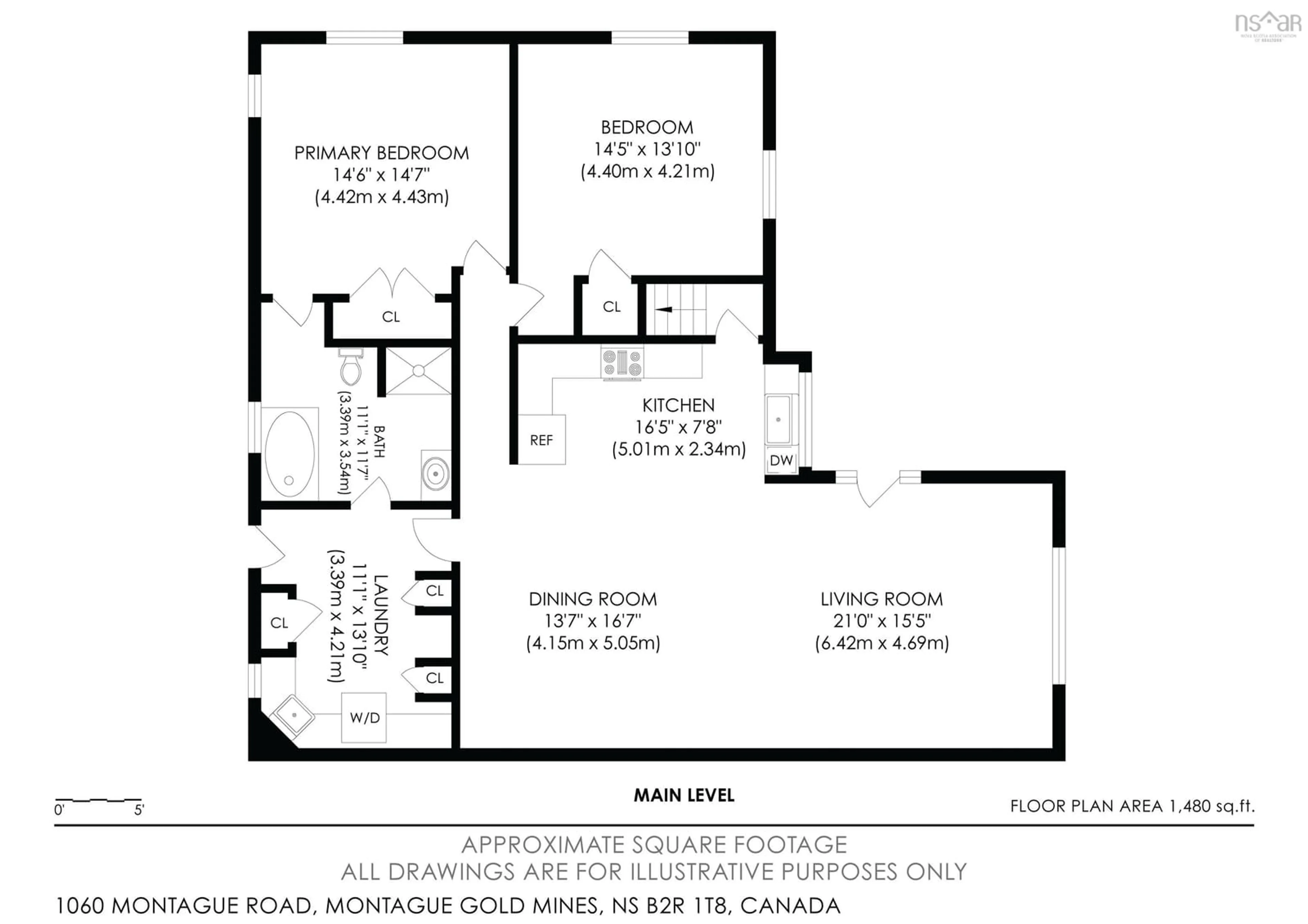 Floor plan for 1060 Montague Rd, Montague Gold Mines Nova Scotia B2R 1T8