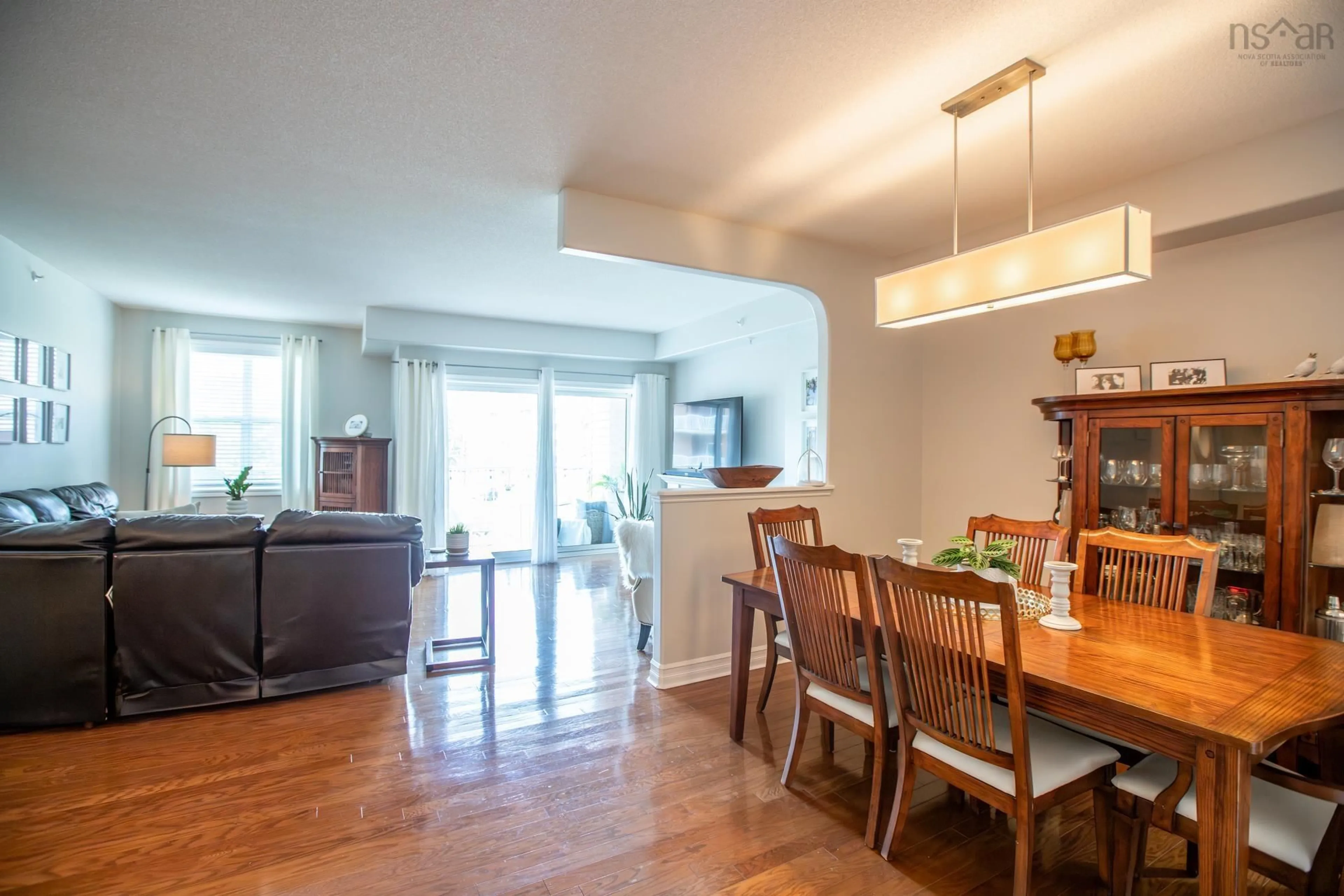 Dining room, wood/laminate floor for 50 Nelson's Landing Blvd #302, Bedford Nova Scotia B4A 4K3