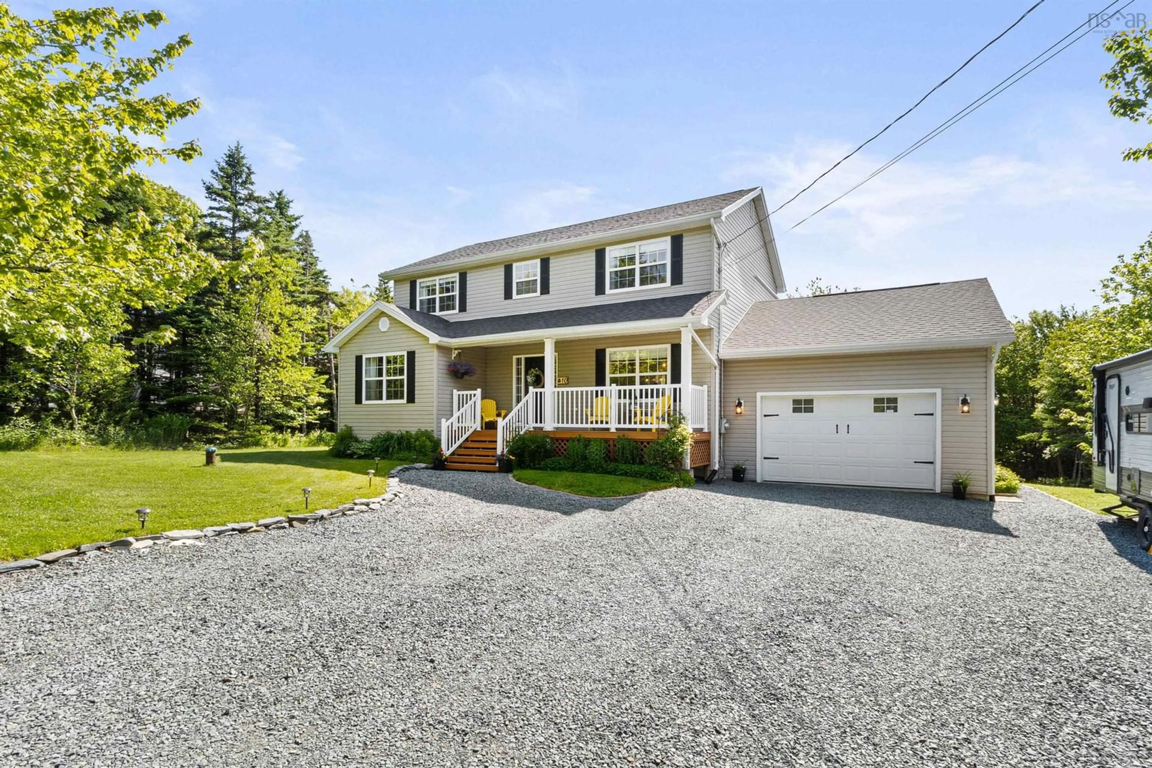 Home with vinyl exterior material, street for 10 Travis Crt, Cow Bay Nova Scotia B3G 1R1