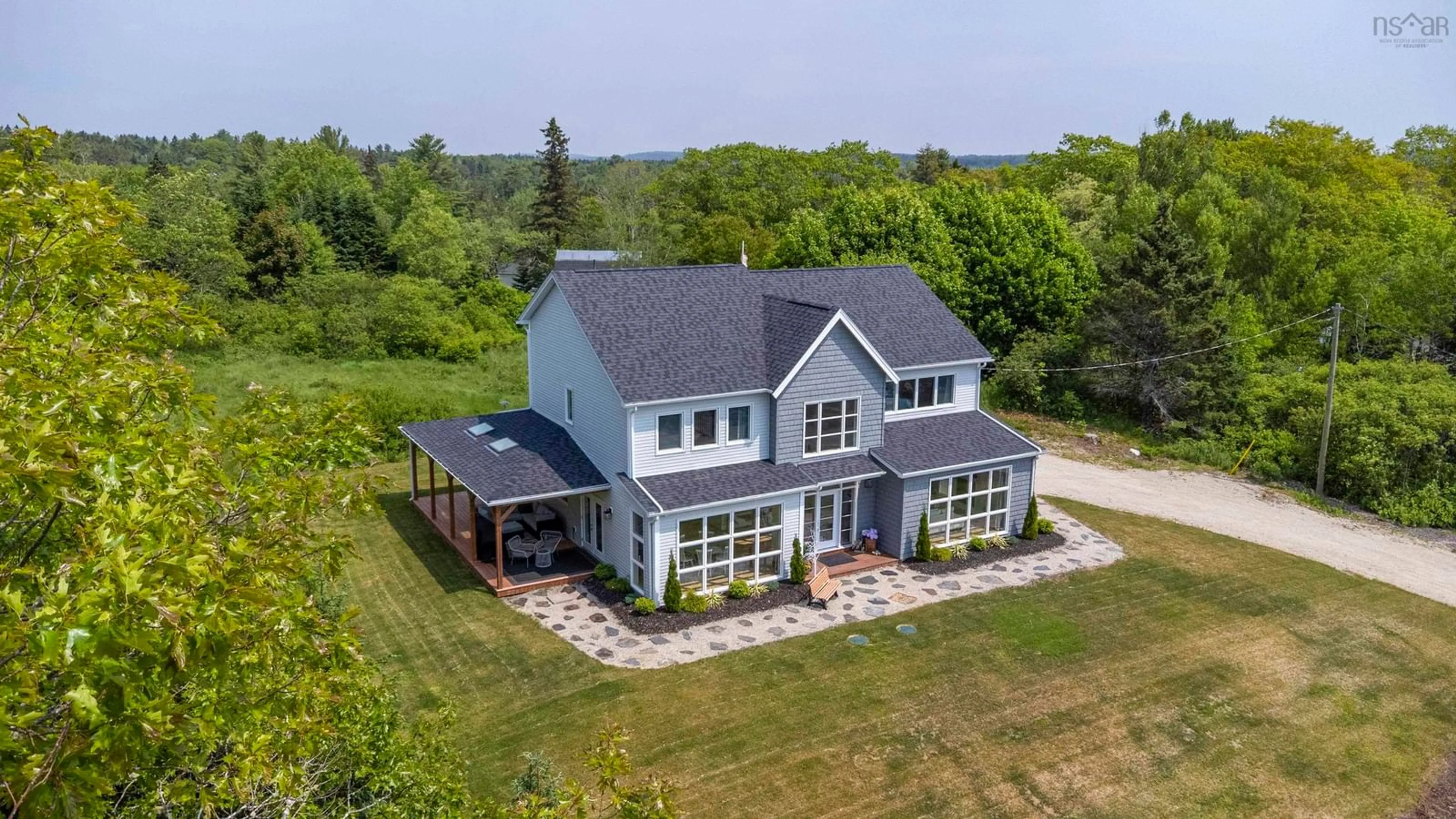 A pic from outside/outdoor area/front of a property/back of a property/a pic from drone, unknown for 6 Brightside Lane, Chester Basin Nova Scotia B0J 1K0