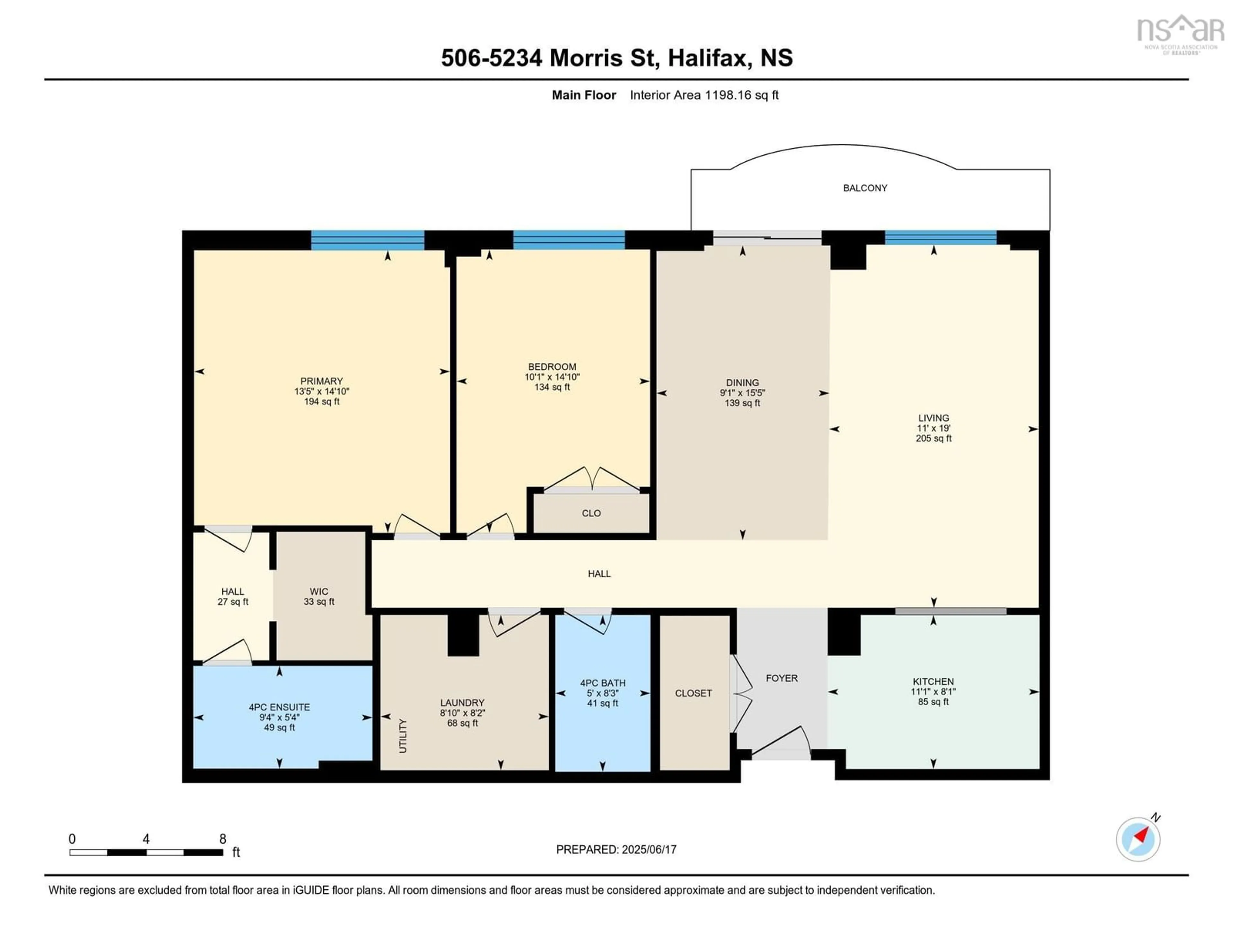 Floor plan for 5234 Morris St #506, Halifax Nova Scotia B3J 0A3