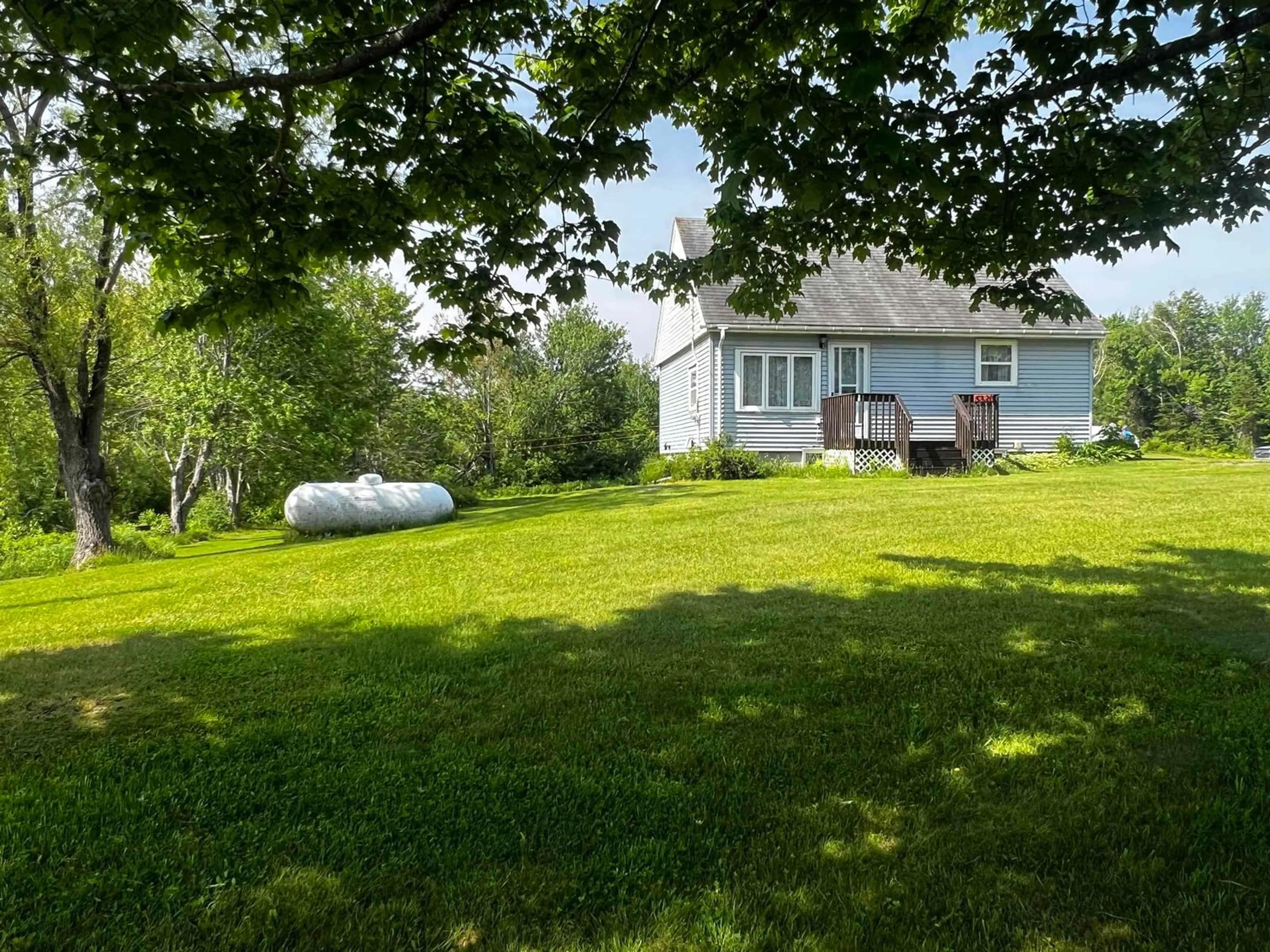 A pic from outside/outdoor area/front of a property/back of a property/a pic from drone, water/lake/river/ocean view for 5320 Highway 6, Caribou River Nova Scotia B0K 1R0