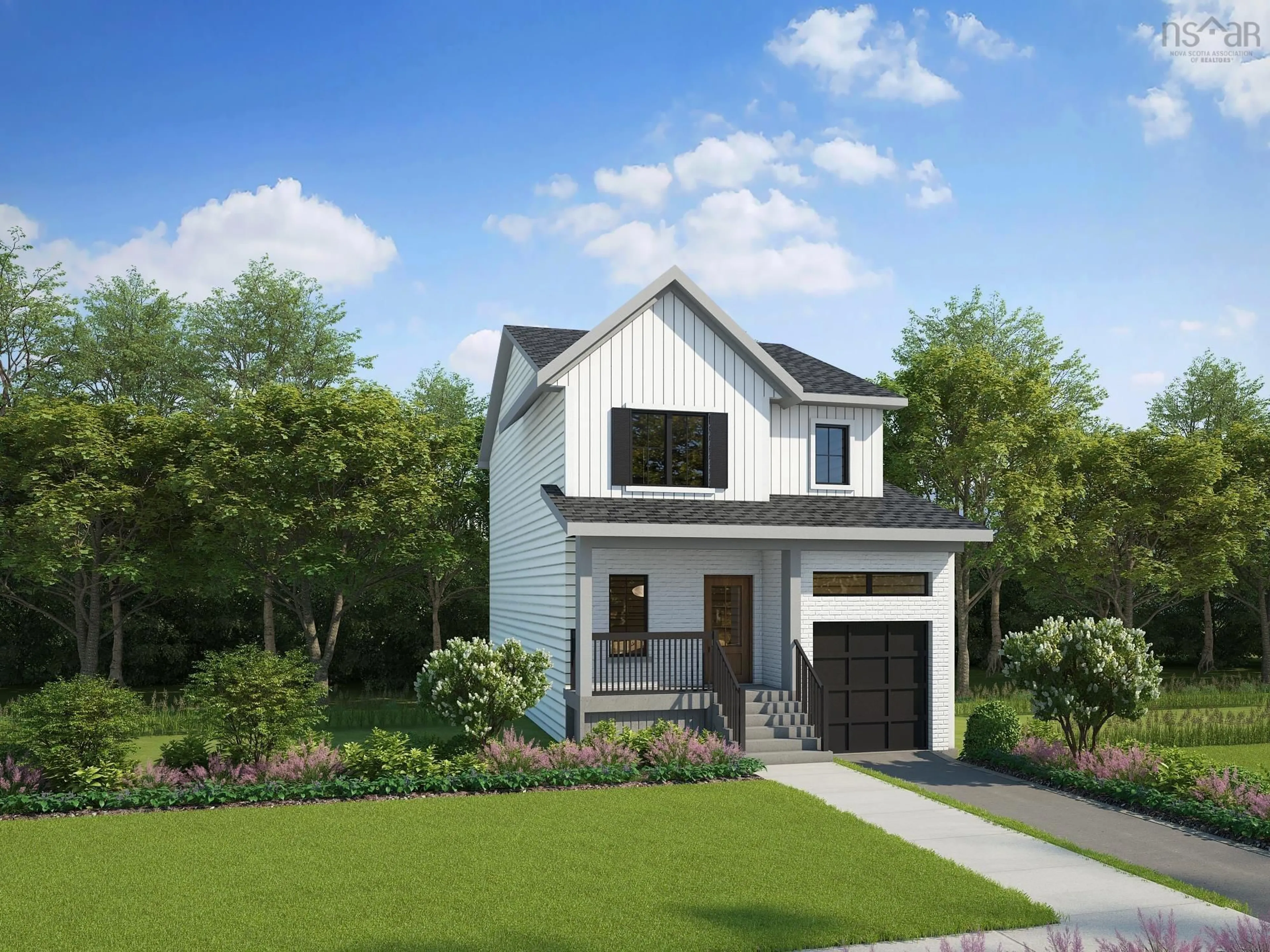 Home with vinyl exterior material, street for Garvey Crt #GAR-48, Bedford Nova Scotia B4B 1S7