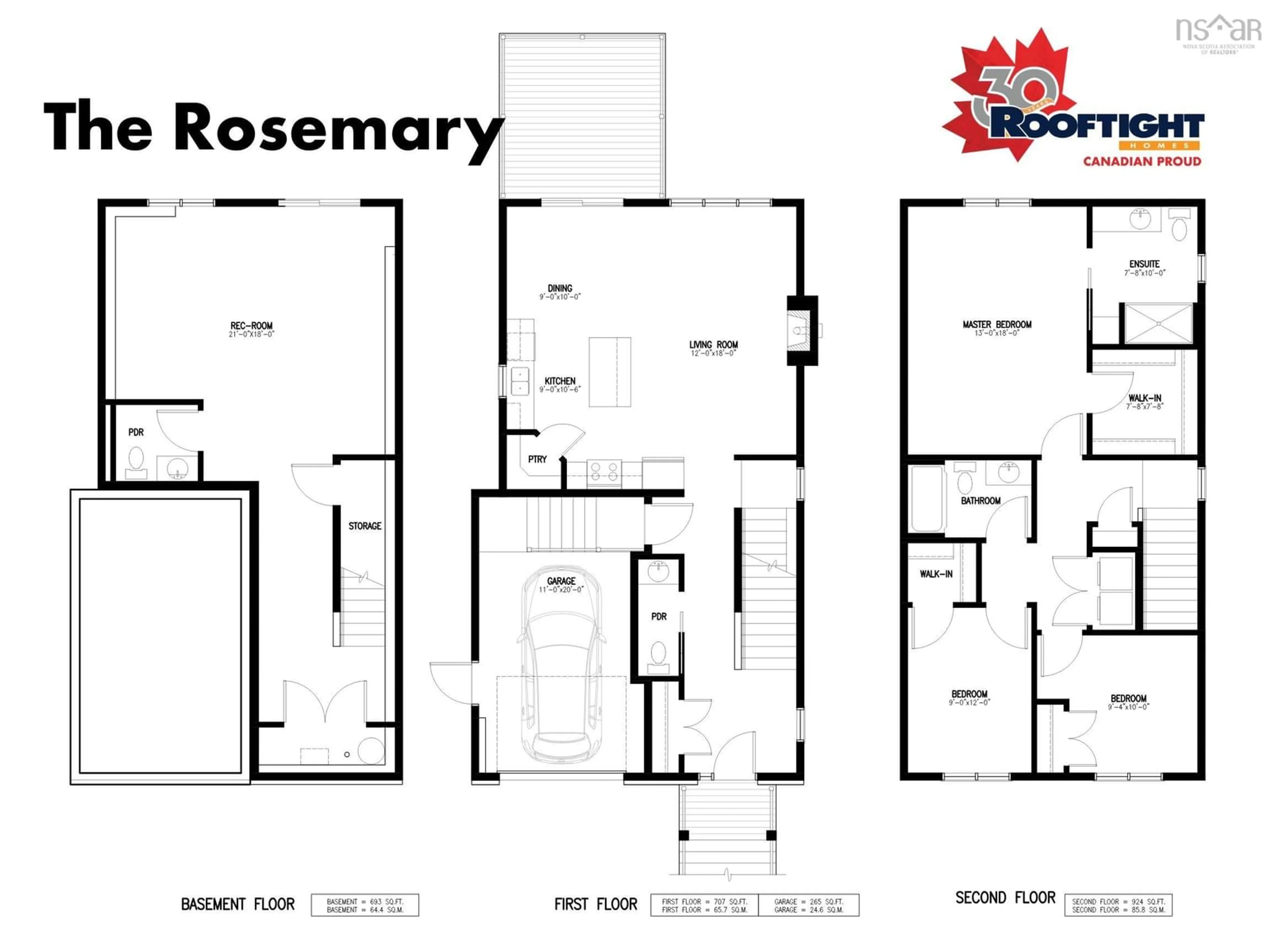 Floor plan for GAR-50 Garvey Crt, Bedford Nova Scotia B4B 1S7