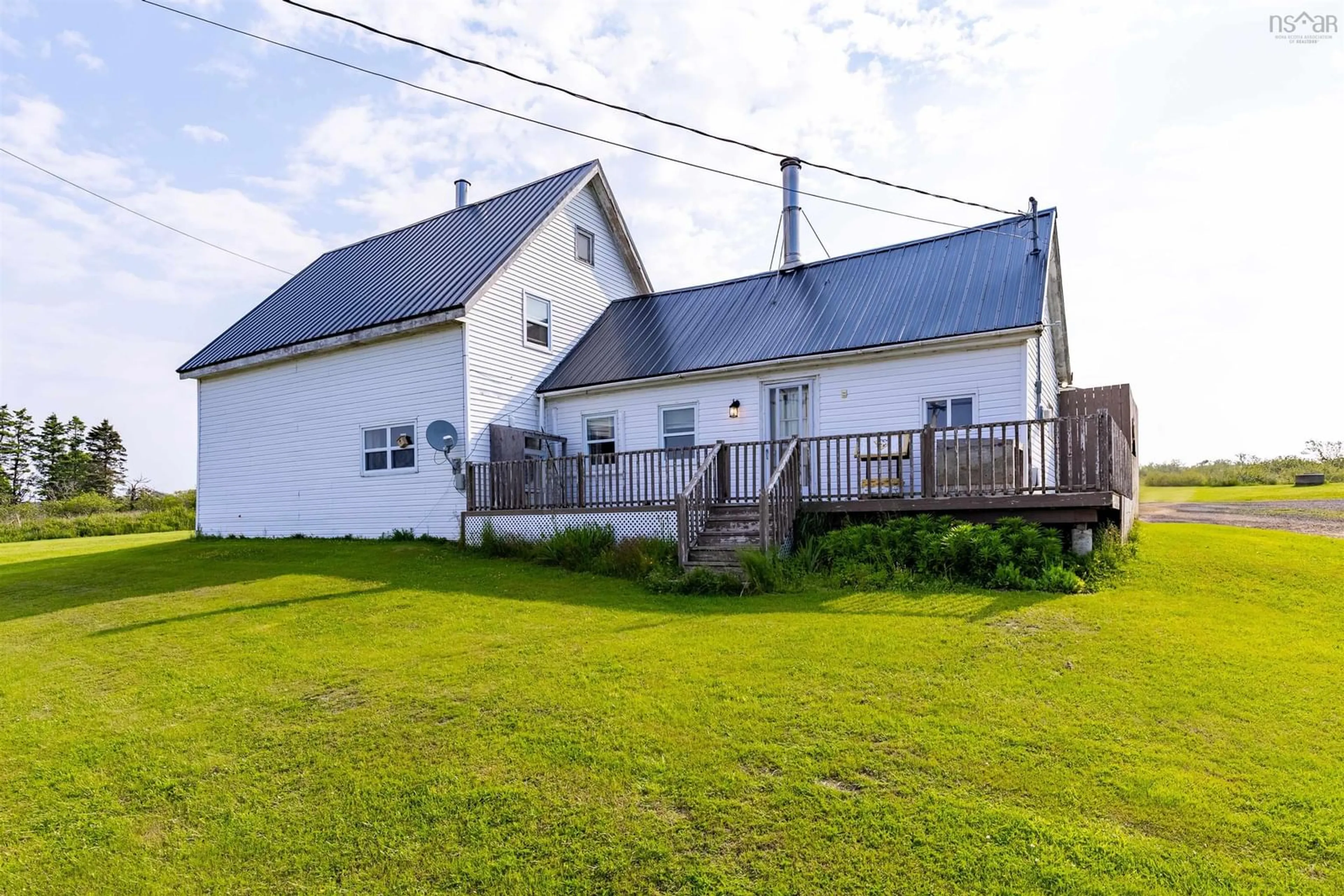 A pic from outside/outdoor area/front of a property/back of a property/a pic from drone, building for 5898 Highway 1, Mavillette Nova Scotia B5A 5B3