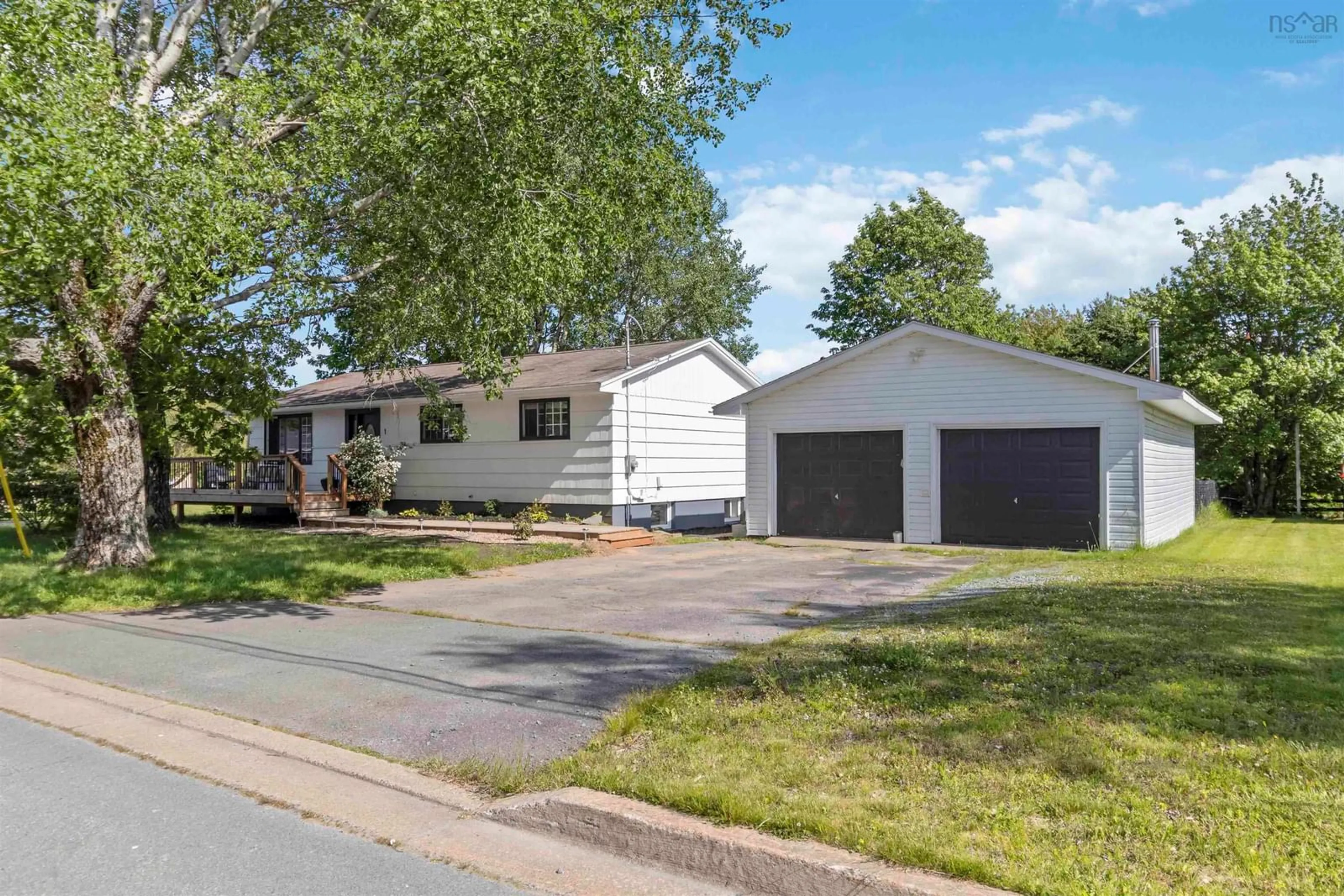Home with vinyl exterior material, street for 1 Estelle Dr, Cole Harbour Nova Scotia B2Q 2N6
