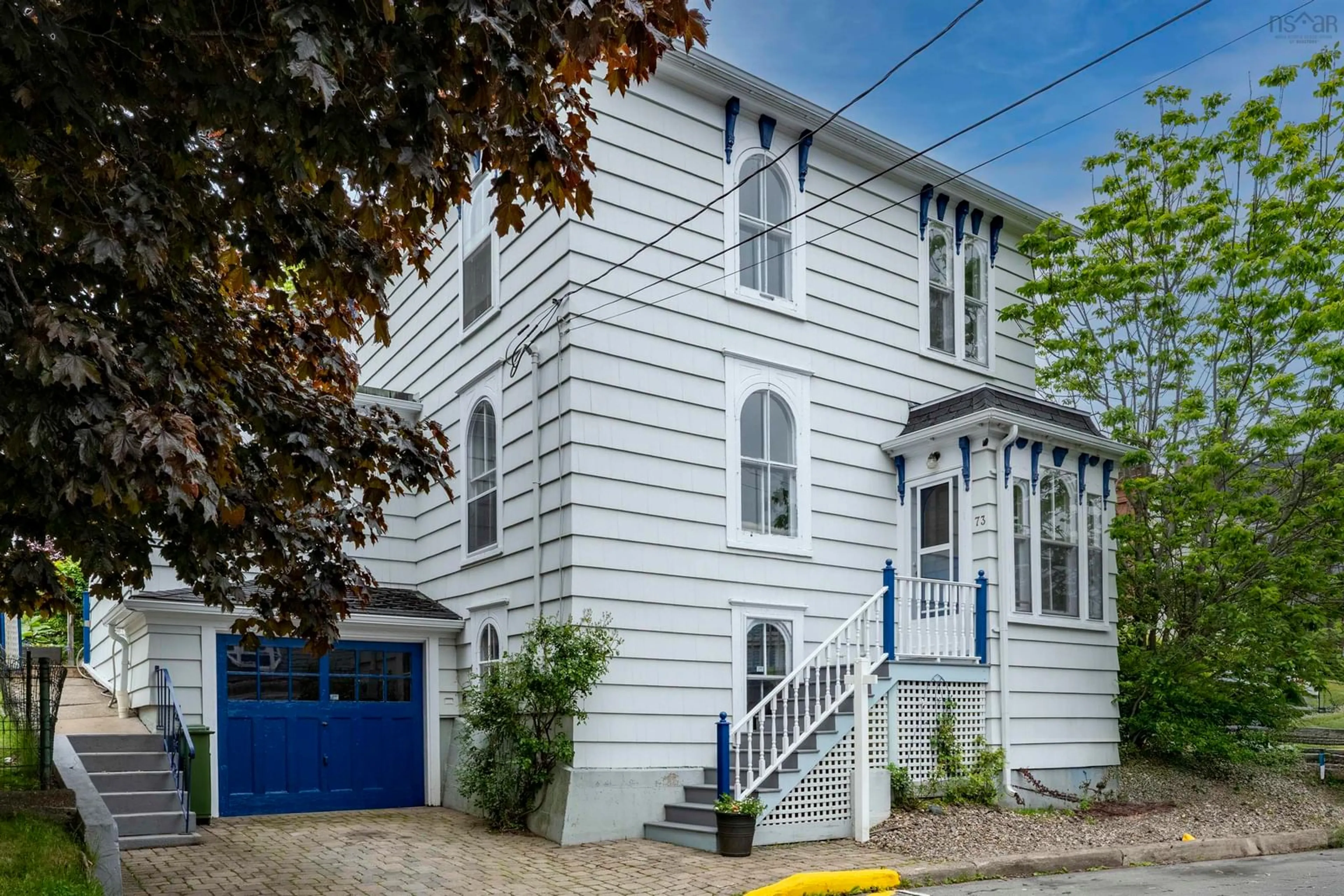 Home with vinyl exterior material, street for 73 Montague St, Lunenburg Nova Scotia B0J 2C0