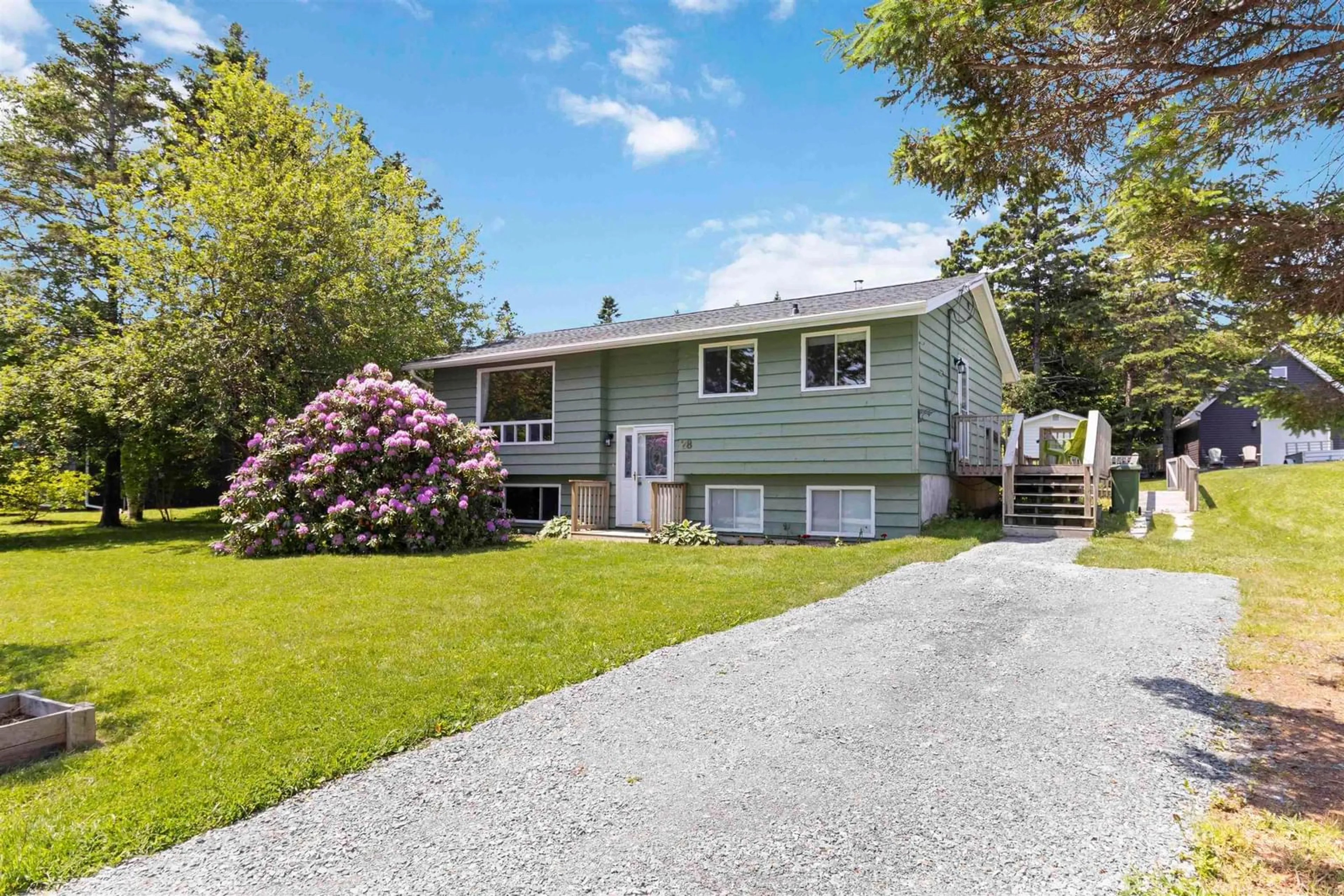 Home with vinyl exterior material, street for 28 Karen Cres, Porters Lake Nova Scotia B3E 1K3