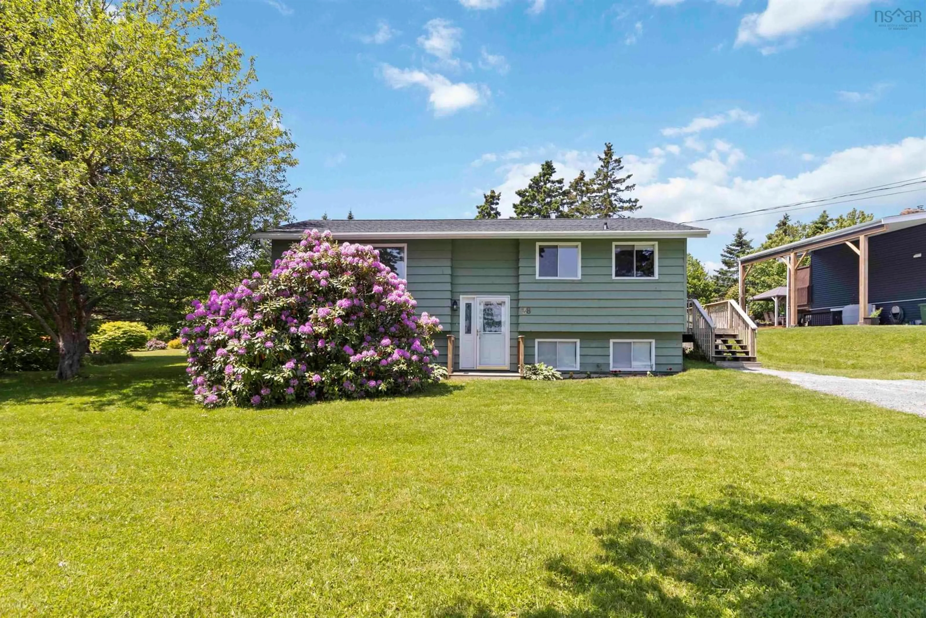Home with vinyl exterior material, street for 28 Karen Cres, Porters Lake Nova Scotia B3E 1K3