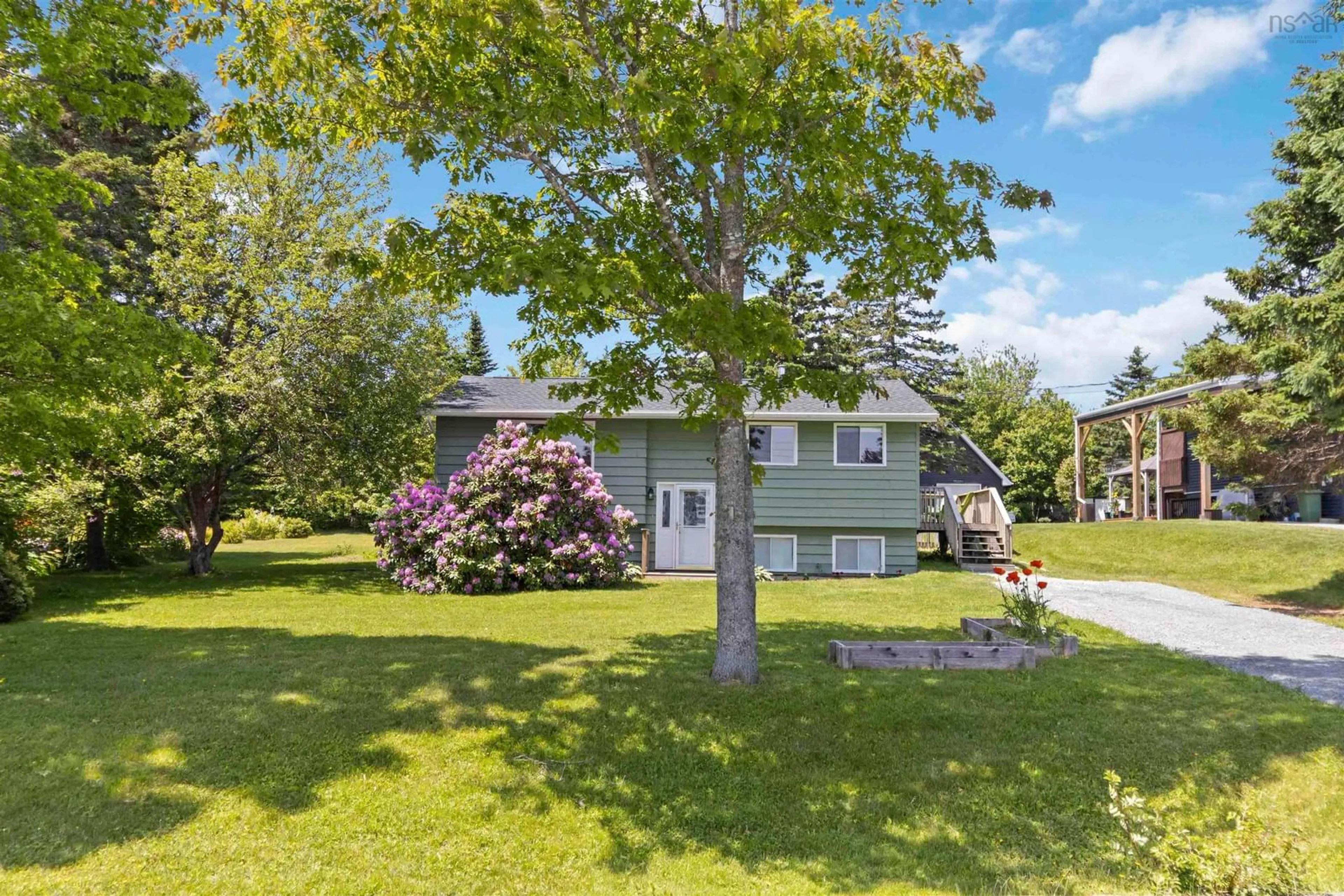 A pic from outside/outdoor area/front of a property/back of a property/a pic from drone, water/lake/river/ocean view for 28 Karen Cres, Porters Lake Nova Scotia B3E 1K3