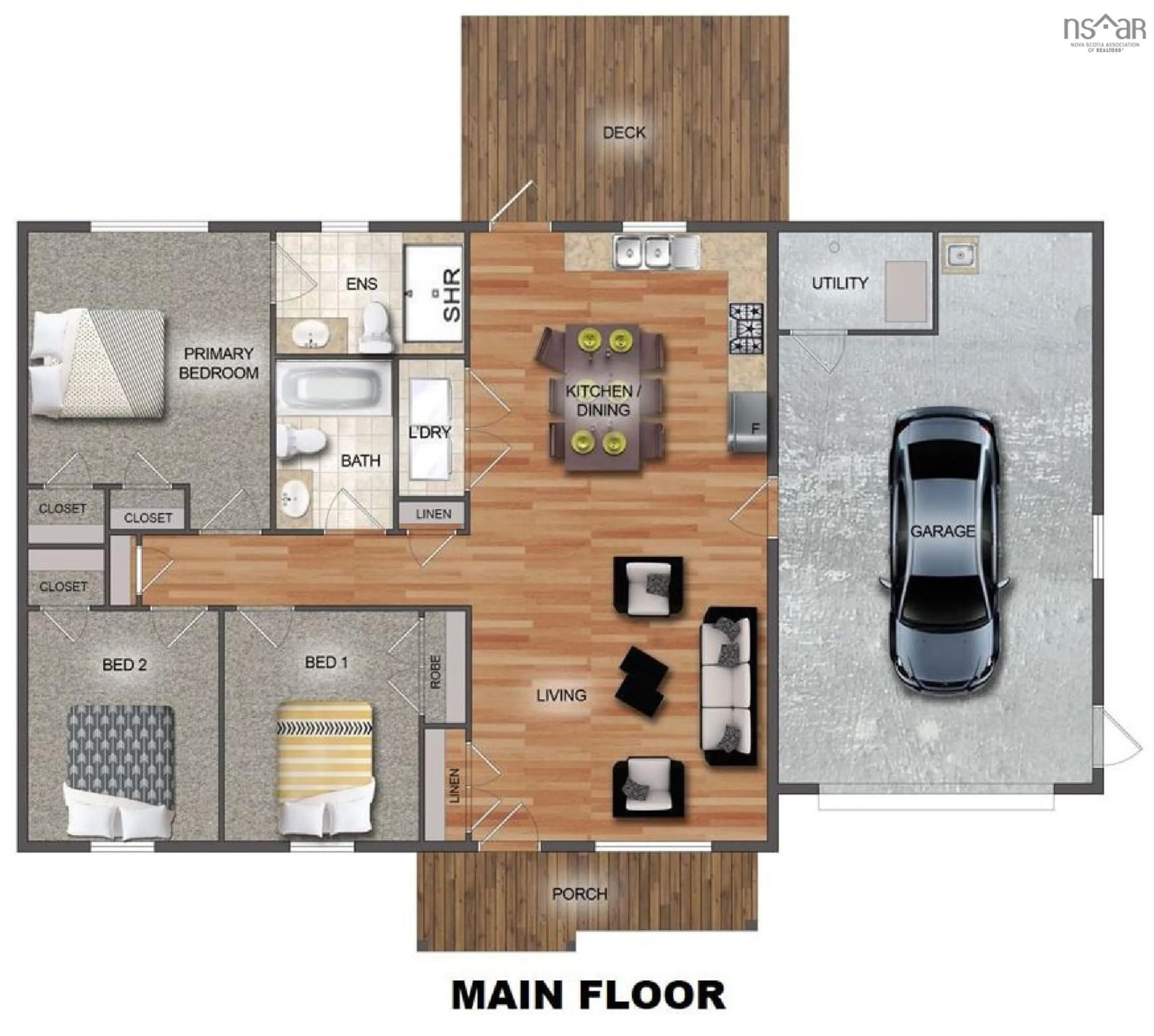 Floor plan for Lot 308 Hideaway Trail, Brookside Nova Scotia B3T 0B6