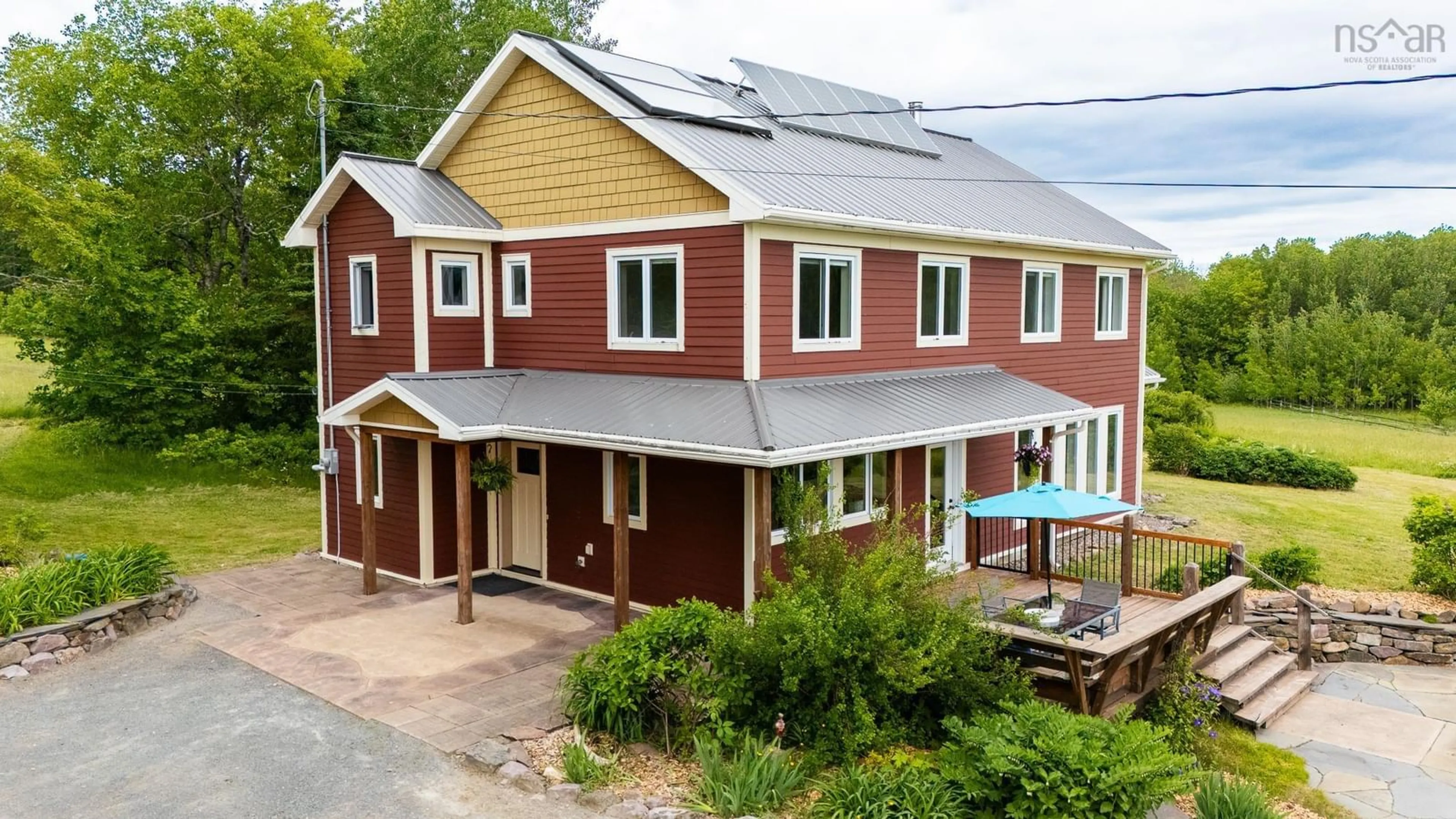 A pic from outside/outdoor area/front of a property/back of a property/a pic from drone, unknown for 637 White Rock Rd, Canaan Nova Scotia B4N 4K1