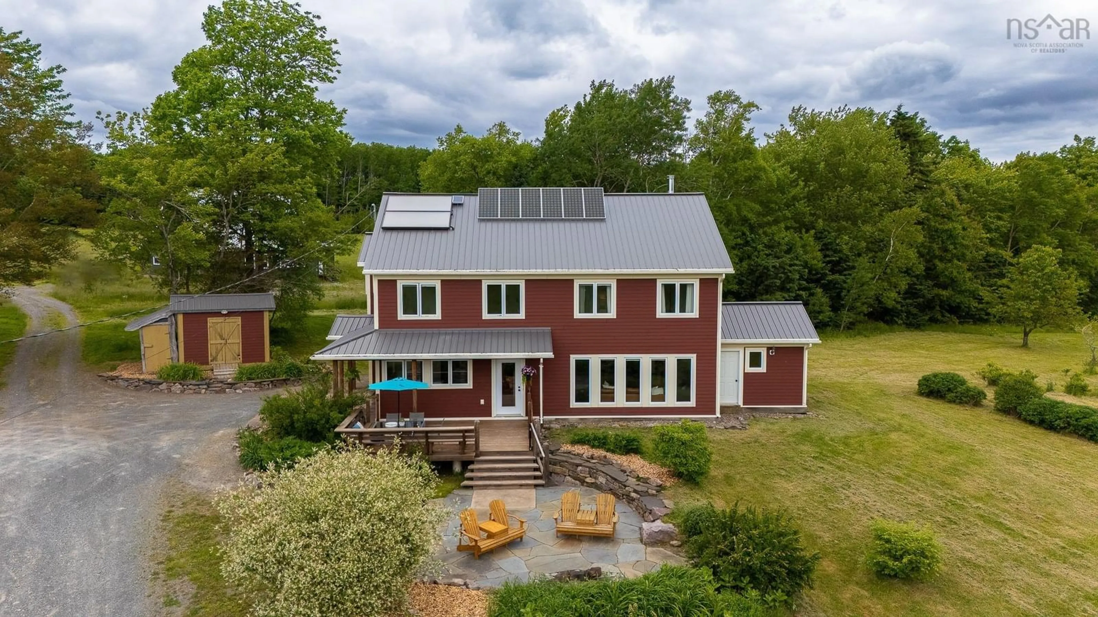 A pic from outside/outdoor area/front of a property/back of a property/a pic from drone, building for 637 White Rock Rd, Canaan Nova Scotia B4N 4K1
