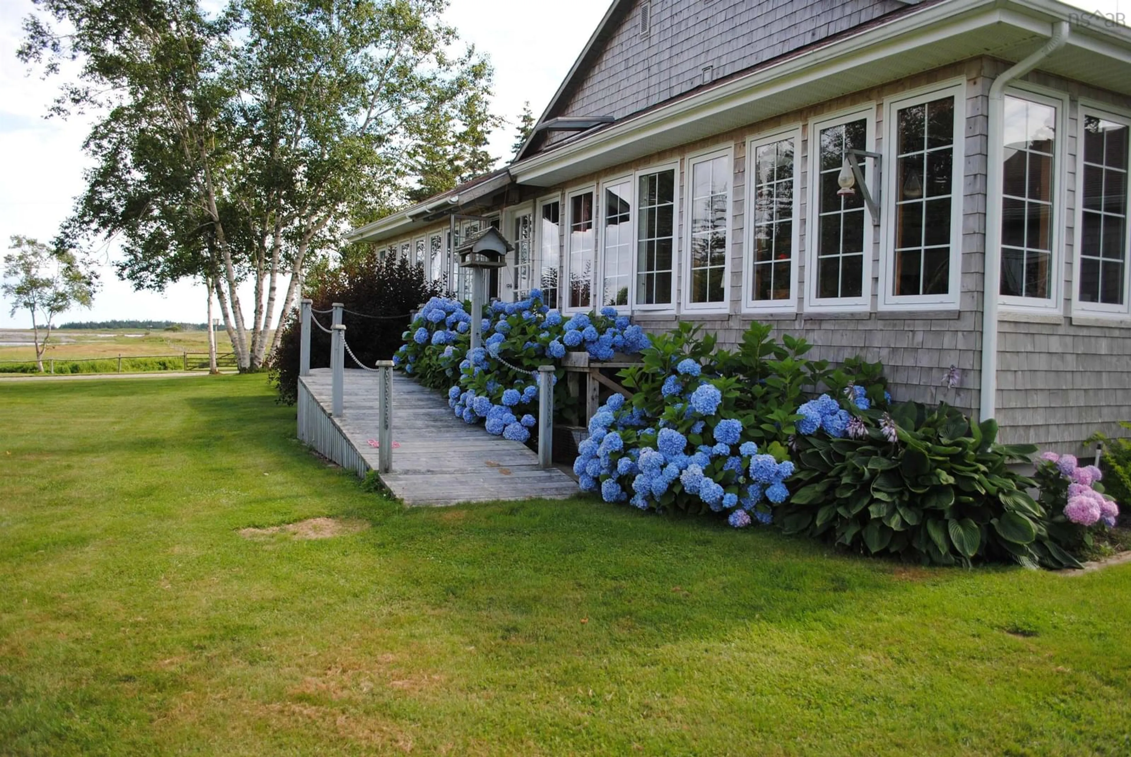 Patio, water/lake/river/ocean view for 61 Lockes Island Rd, Lower Jordan Bay Nova Scotia B0T 1W0