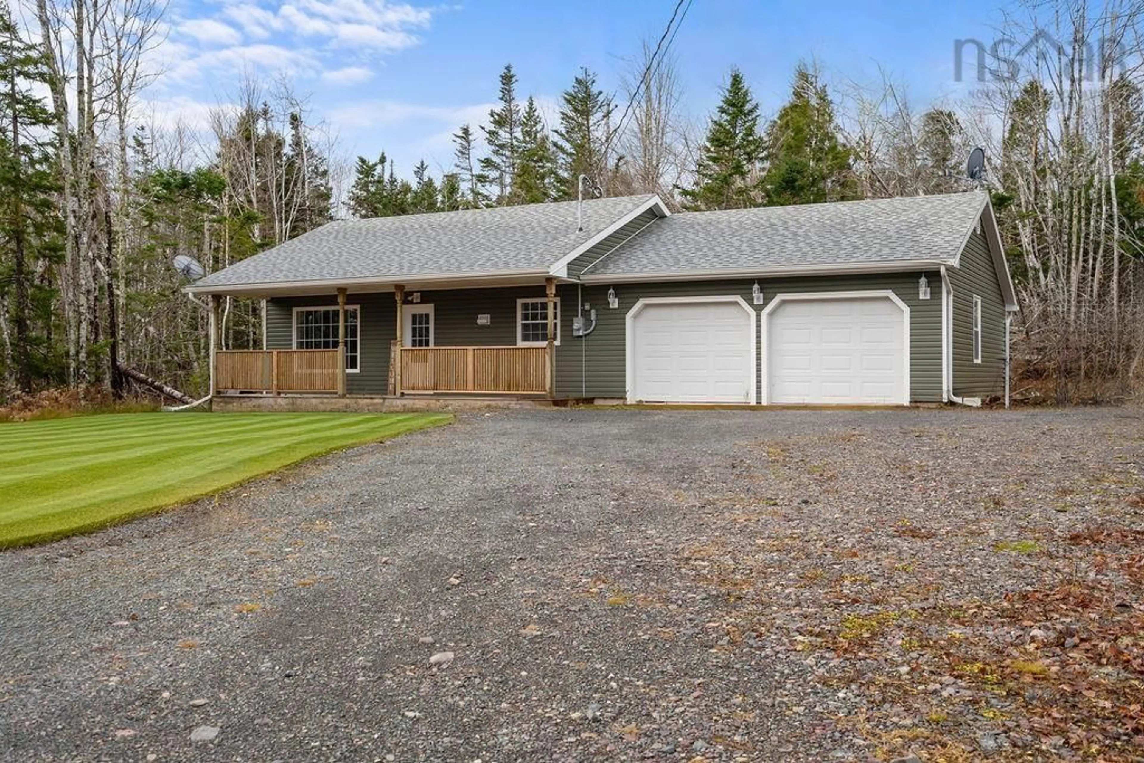 Home with vinyl exterior material, street for 873 Loch Broom Loop Rd, Loch Broom Nova Scotia B0K 2A0