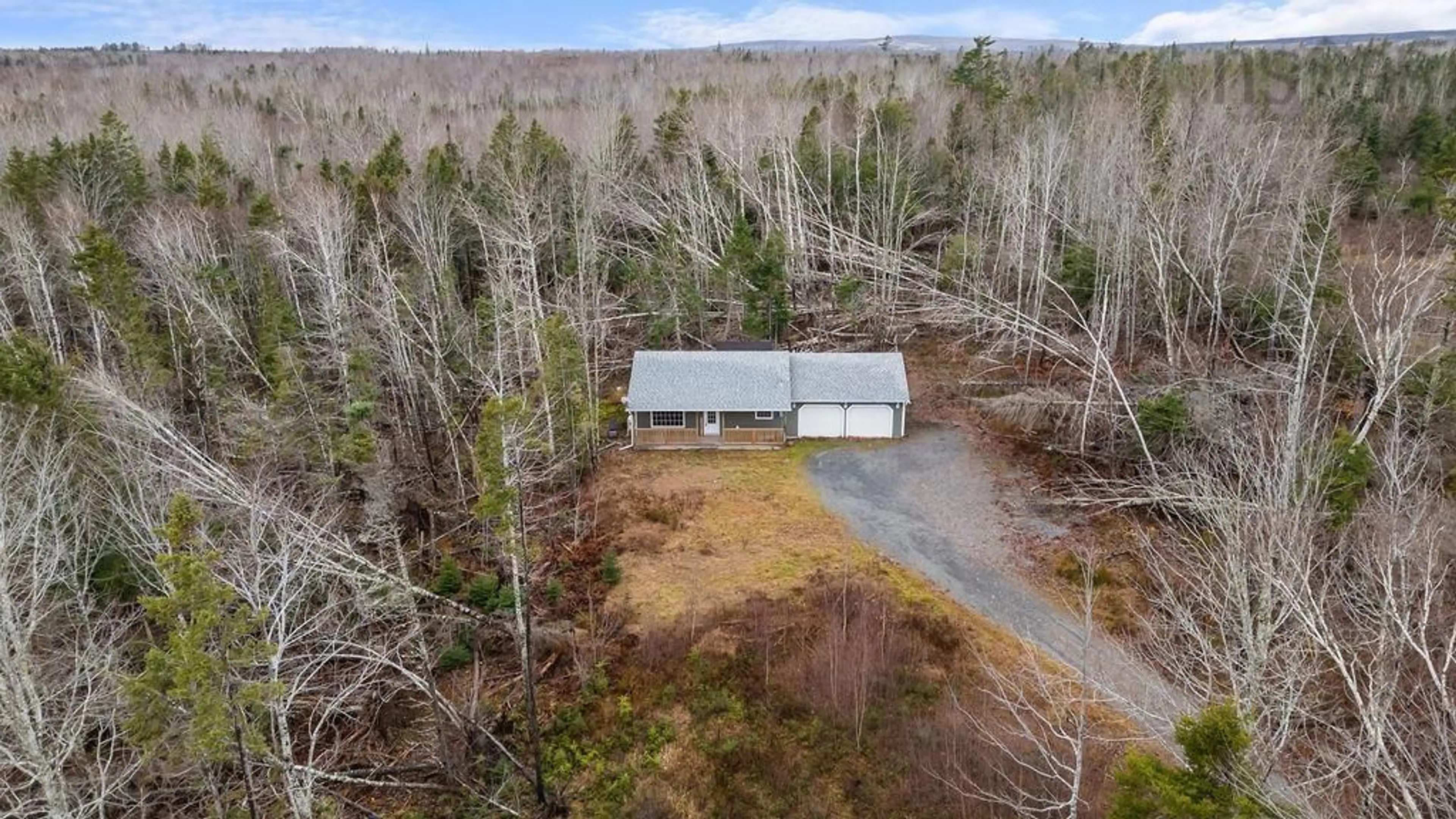 A pic from outside/outdoor area/front of a property/back of a property/a pic from drone, forest/trees view for 873 Loch Broom Loop Rd, Loch Broom Nova Scotia B0K 2A0