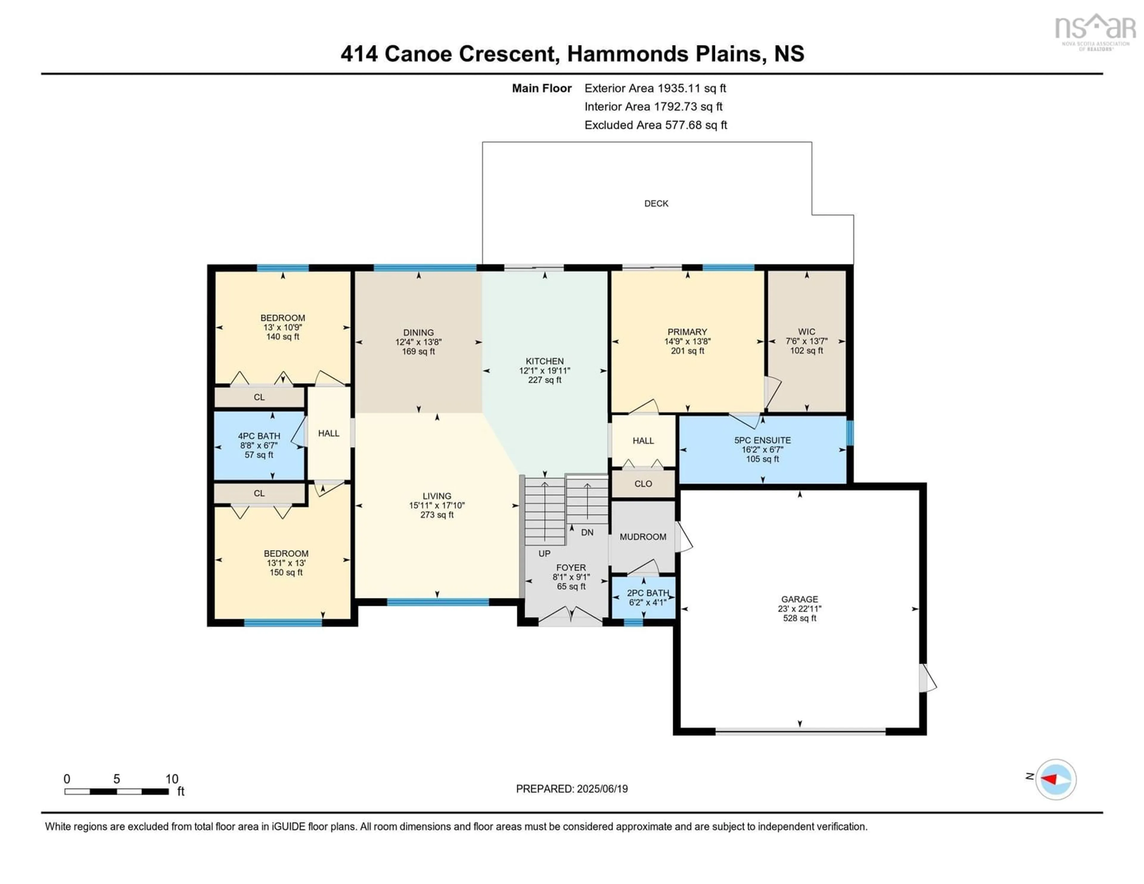 Floor plan for 414 Canoe Cres, Hammonds Plains Nova Scotia B4B 2P5
