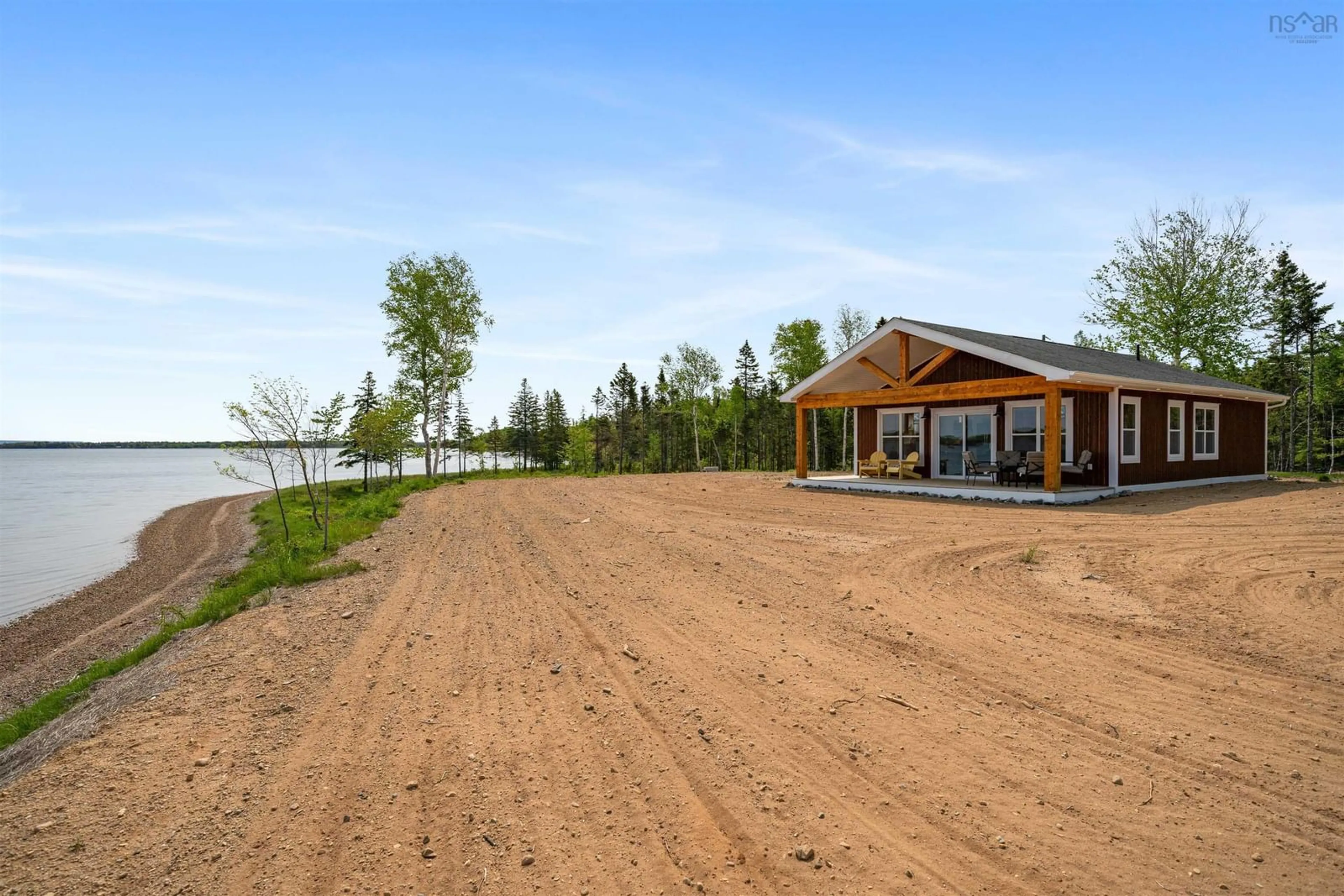 Patio, water/lake/river/ocean view for 134 Malagawatch Cemetery Rd, River Denys Nova Scotia B0E 2Y0