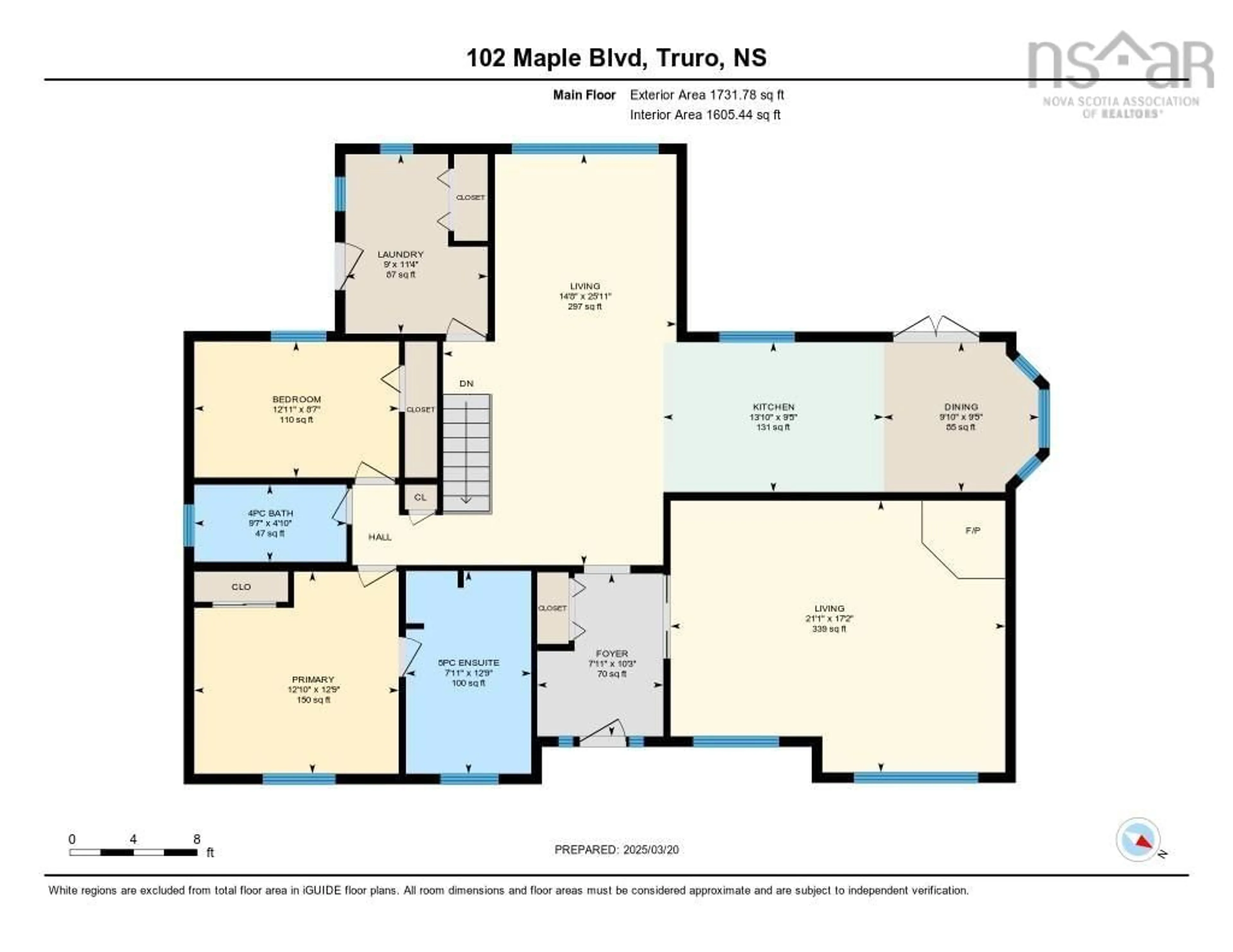 Floor plan for 102 Maple Blvd, Bible Hill Nova Scotia B2N 4N3