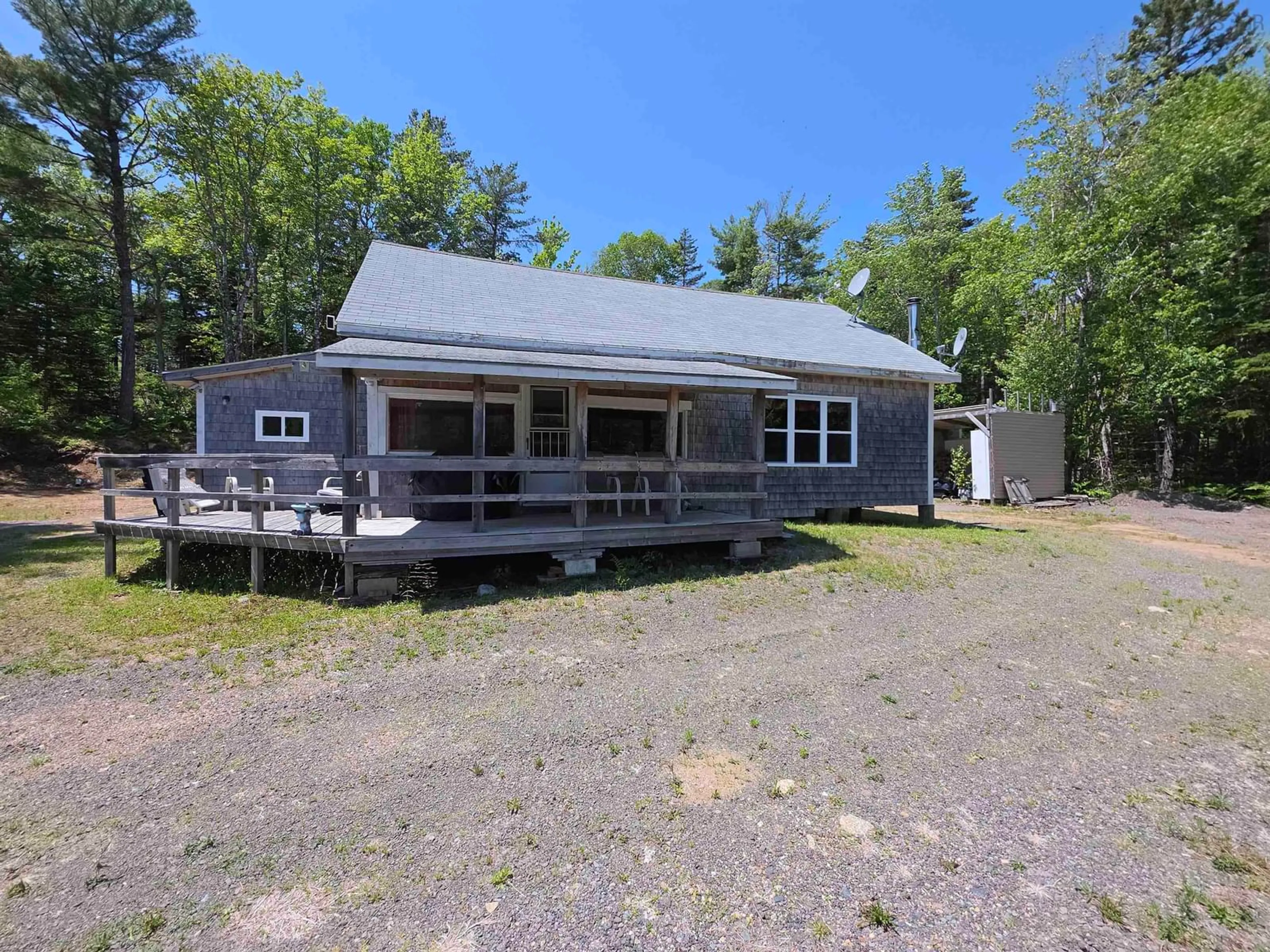 A pic from outside/outdoor area/front of a property/back of a property/a pic from drone, unknown for 510 Tom Wallace Rd, Morganville Nova Scotia B0S 1B0