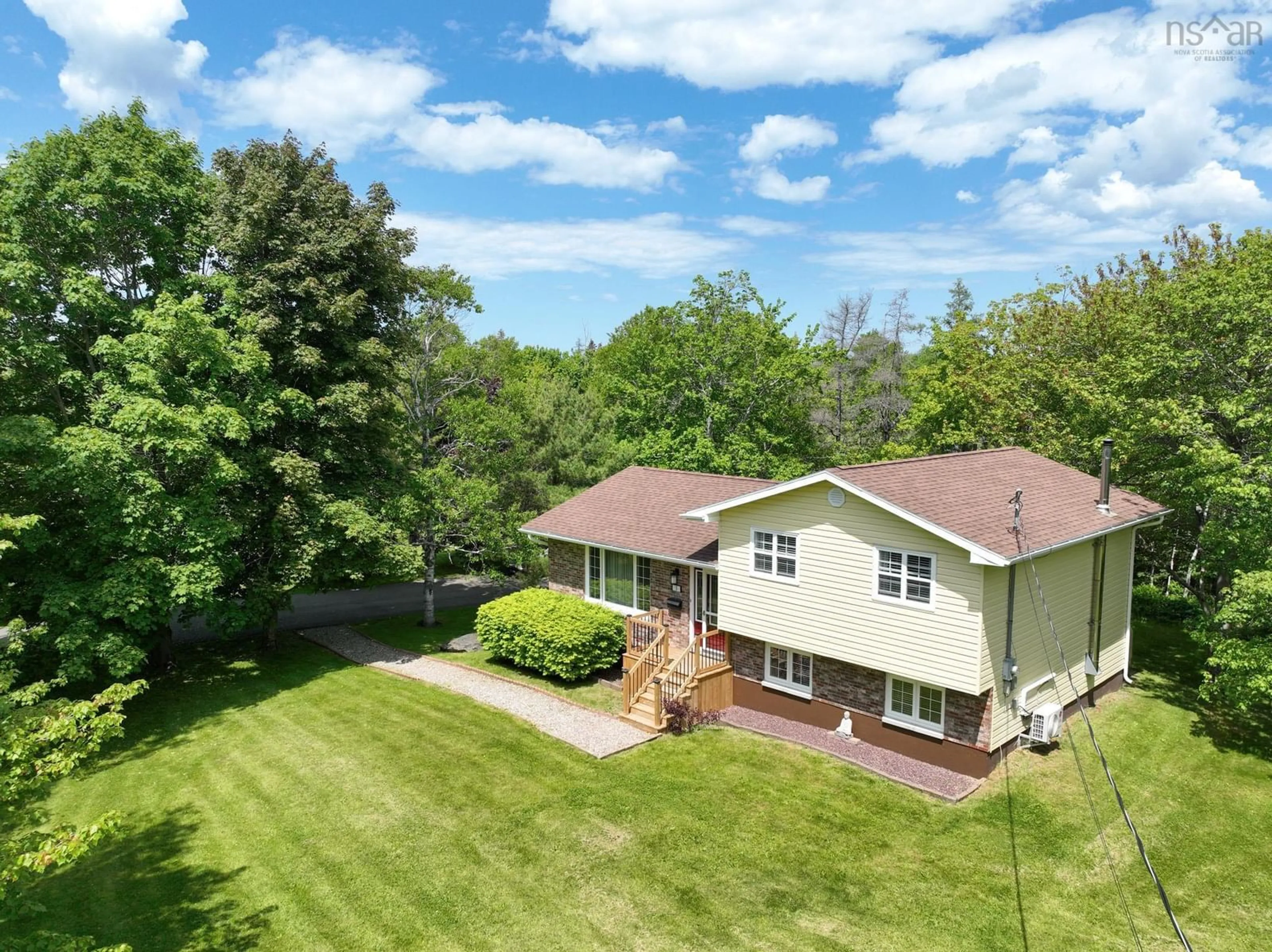 A pic from outside/outdoor area/front of a property/back of a property/a pic from drone, unknown for 3 Yolanda Dr, Sydney Nova Scotia B1M 1A7