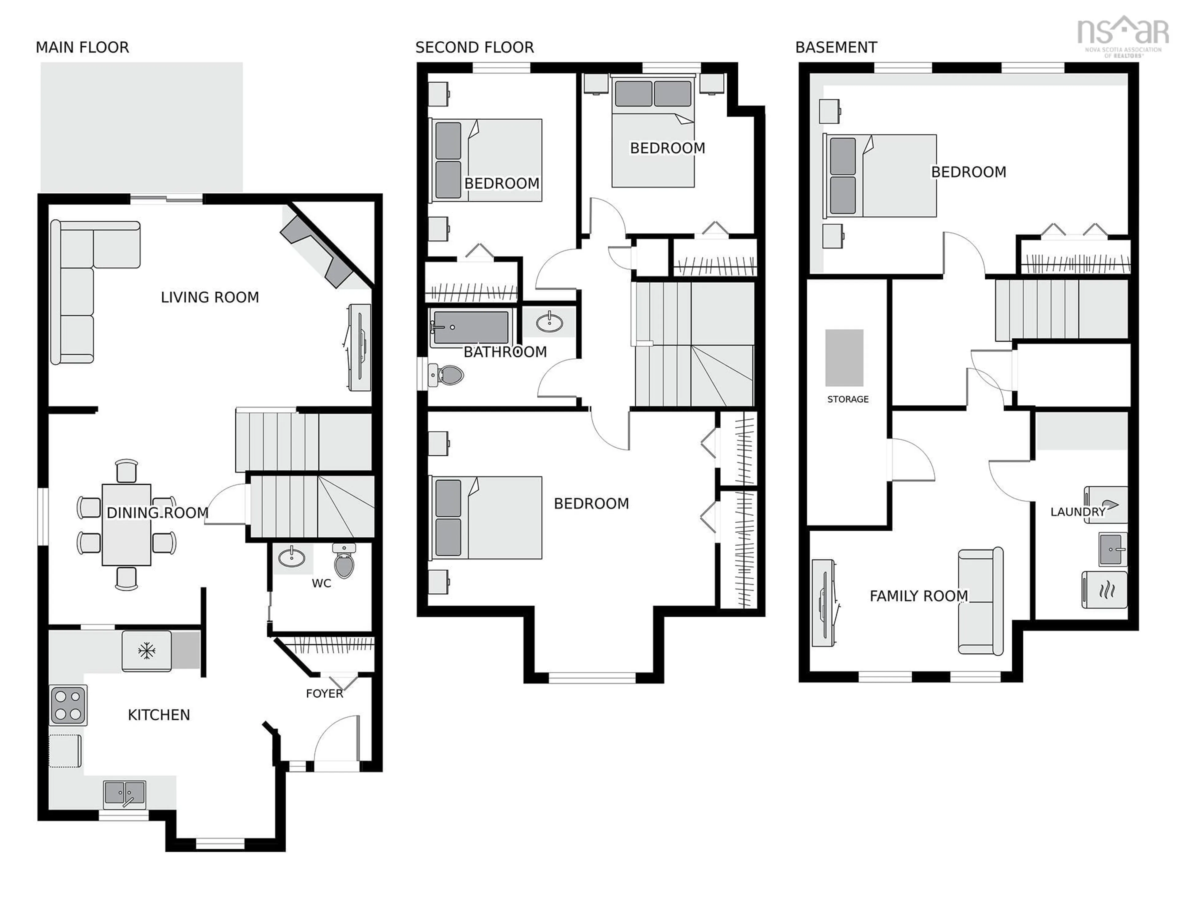 Floor plan for 154 Brentwood Ave, Timberlea Nova Scotia B3T 1K7