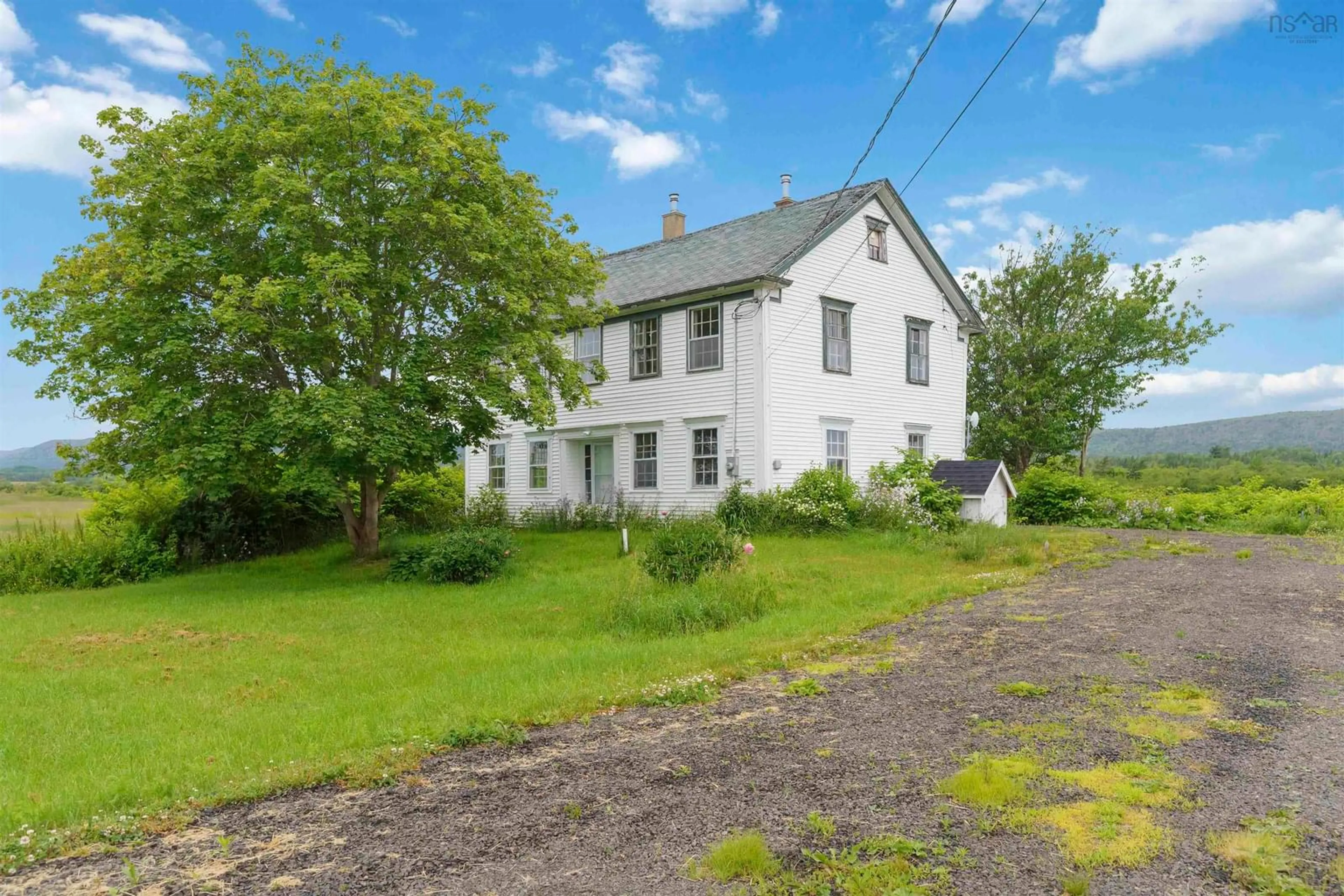 A pic from outside/outdoor area/front of a property/back of a property/a pic from drone, building for 8045 Highway 1, Upper Granville Nova Scotia B0S 1A0