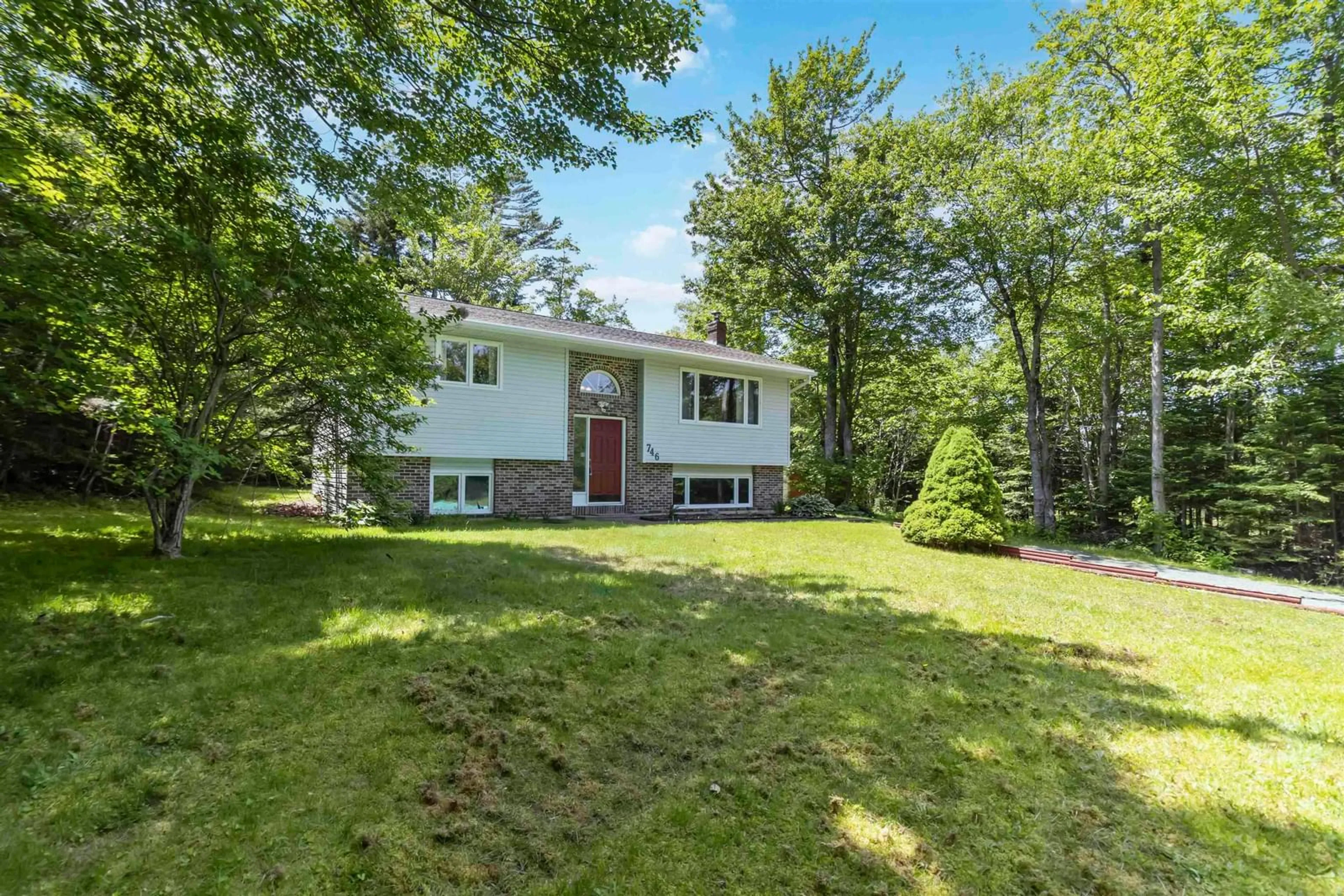 A pic from outside/outdoor area/front of a property/back of a property/a pic from drone, unknown for 746 Myra Rd, Porters Lake Nova Scotia B3E 1G5